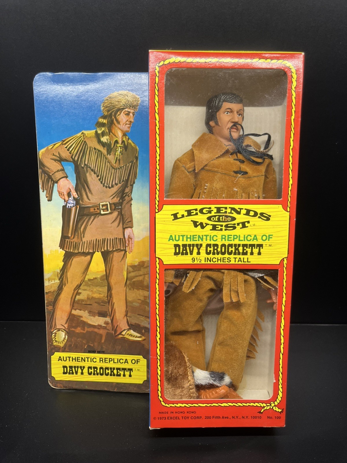 1973 Excel 9.5” Legends Of The West – Davy Crockett – Boxed Vintage Figure
