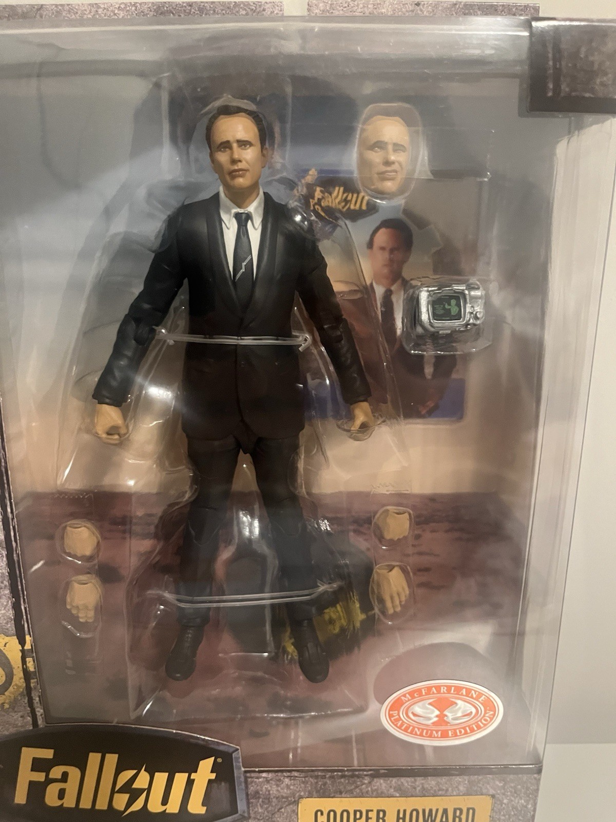 Fallout COOPER HOWARD Season 2 McFarlane Toys Platinum Red 7&Prime; Figure