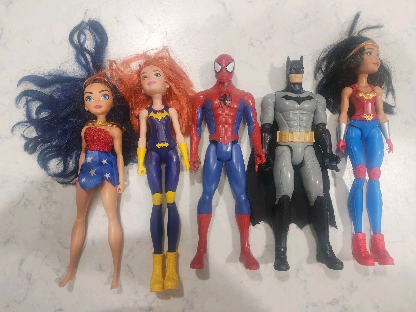 Lot of Mixed 12 inch Loose Action Figures Superheroes Comic Book Dolls Marvel DC