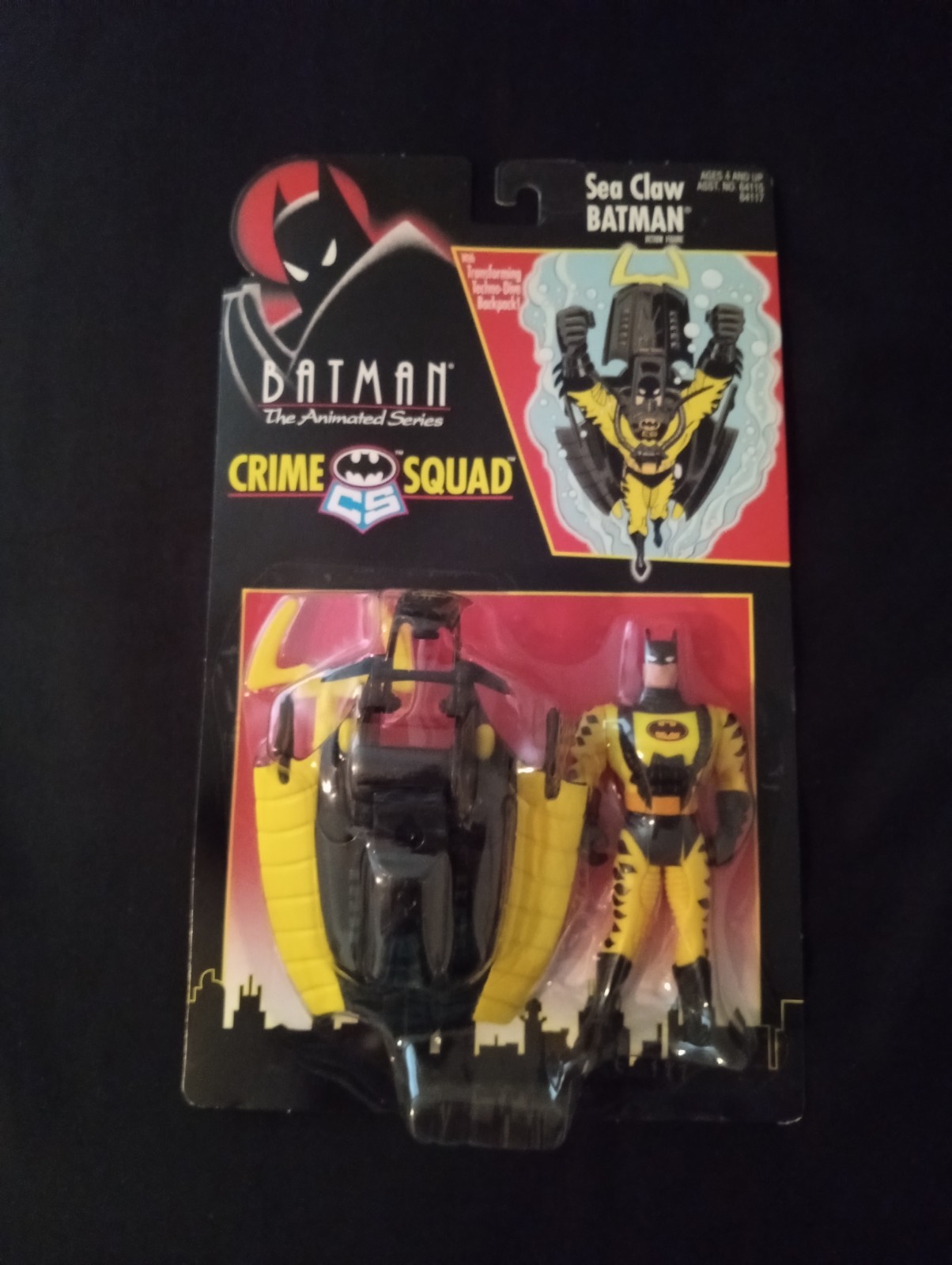 Batman: The Animated Series Crime Squad Sea Claw Batman Figure Transform + Pack