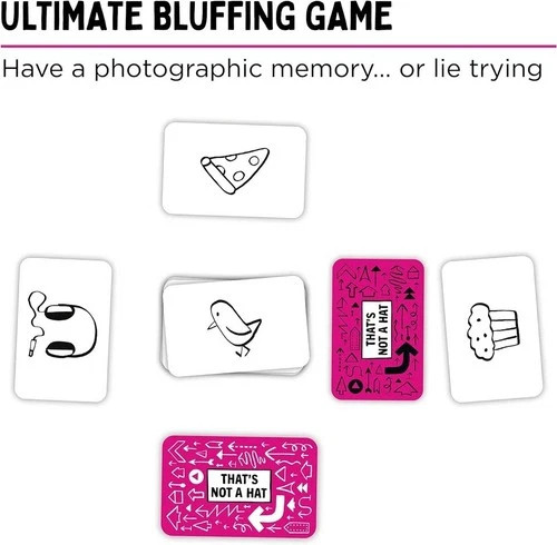 That&rsquo;s Not A Hat-Fun Bluffing & Memory Party Game for All Ages Components