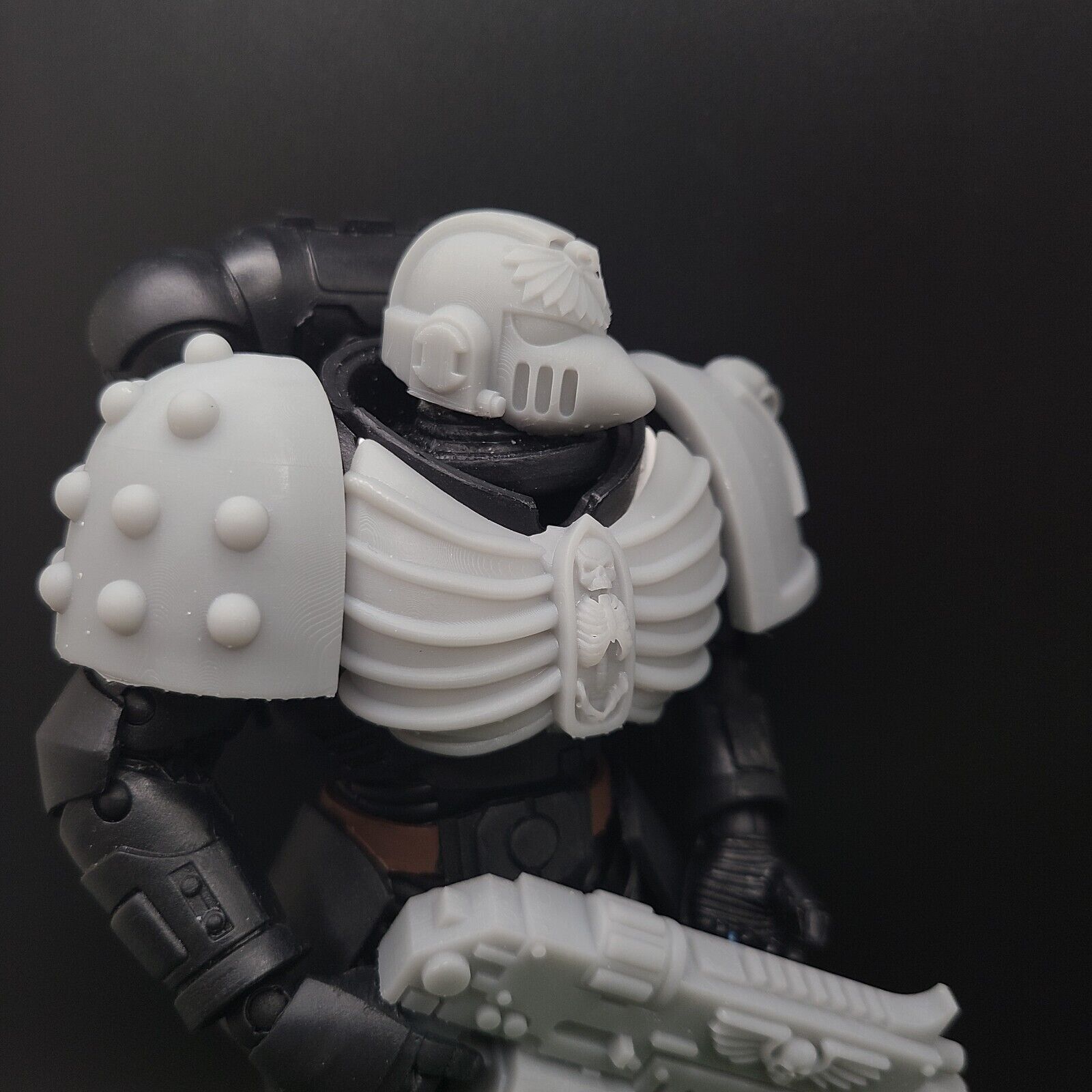 Witcher White Wolf Marine McFarlane 40K Compatible Space Marine Bits and Armour