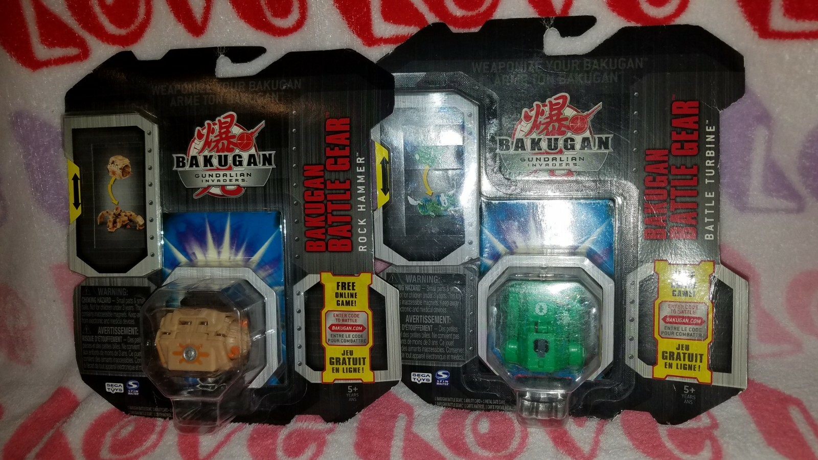 NEW BAKUGAN Battle Brawlers Gundalian Invaders COPPER ROCK HAMMER 2009& Turbine