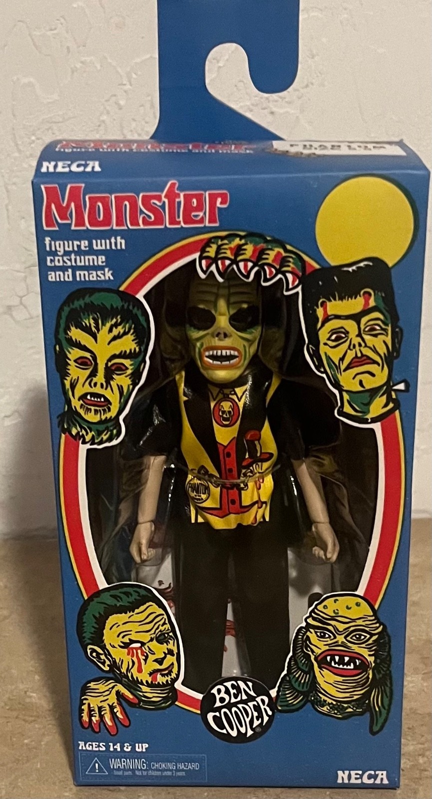 NECA BEN COOPER MONSTER PHANTOM 5.5&Prime; FIGURE with COSTUME & MASK