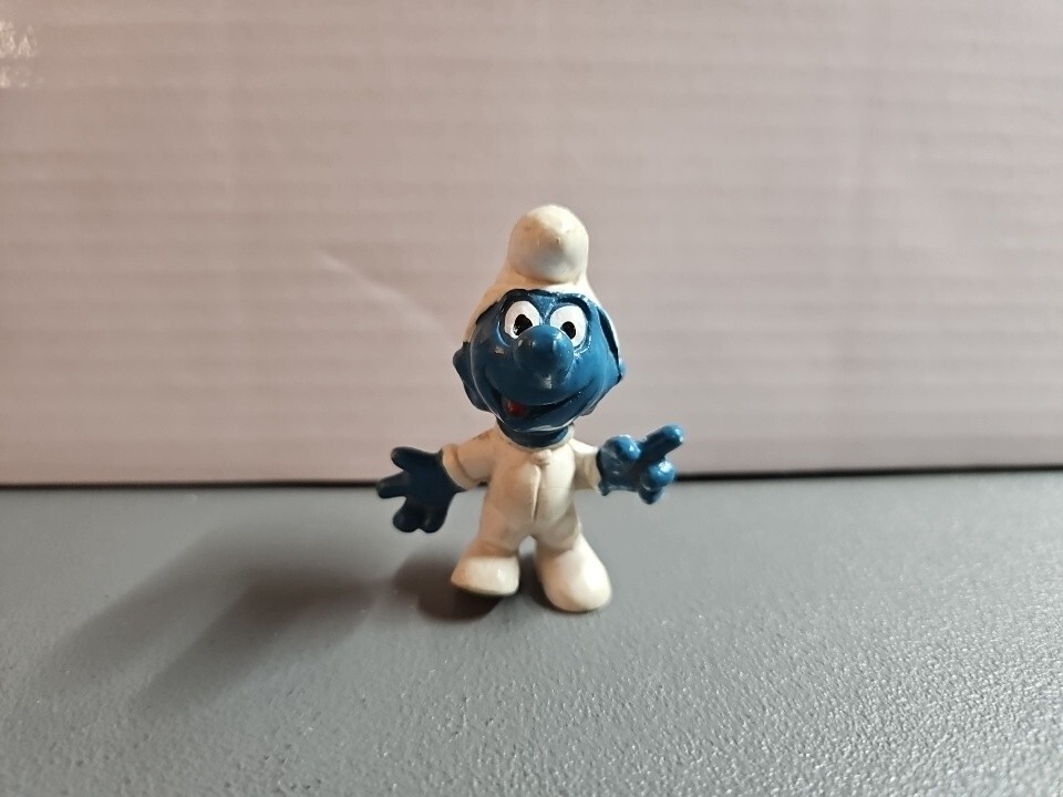Vintage 1965 PVC Baby Smurf  Figure Peyo