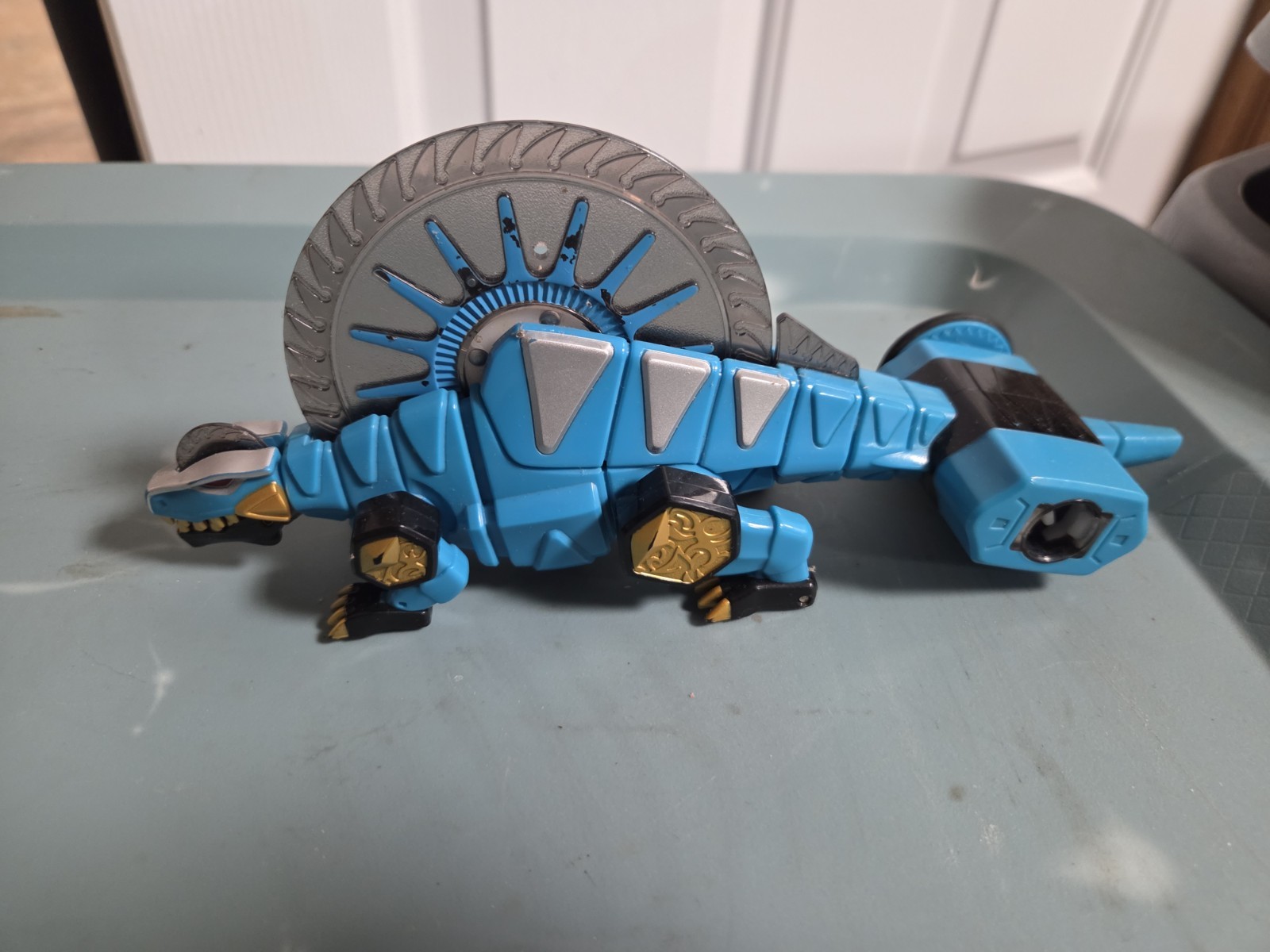 Power Rangers Dino Thunder DX Megazord Zord Blue Dimetrozord 2003