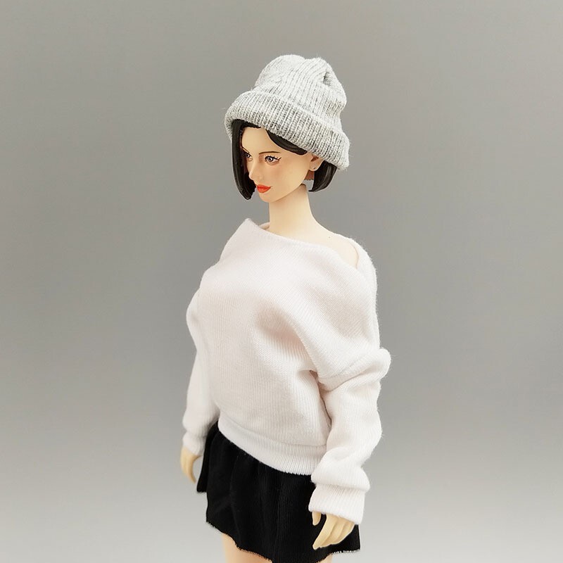 1/12 Grey Hat Unisex Model Toys Fit 6&Prime; TB Male Action Figure Head