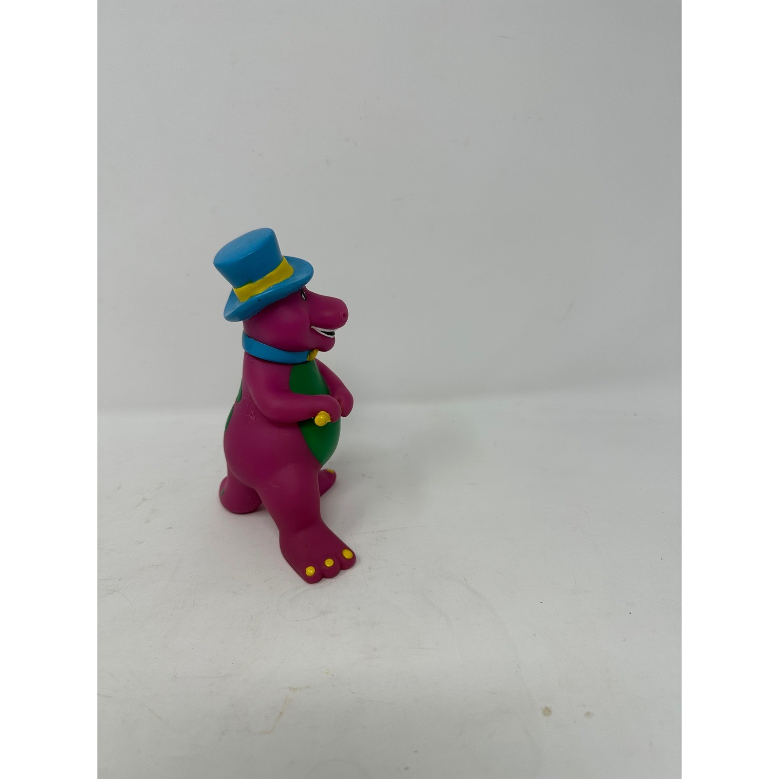 Vintage Barney Dinosaur PVC Figure Top Hat and Cane Performer 1992 Lyons Group