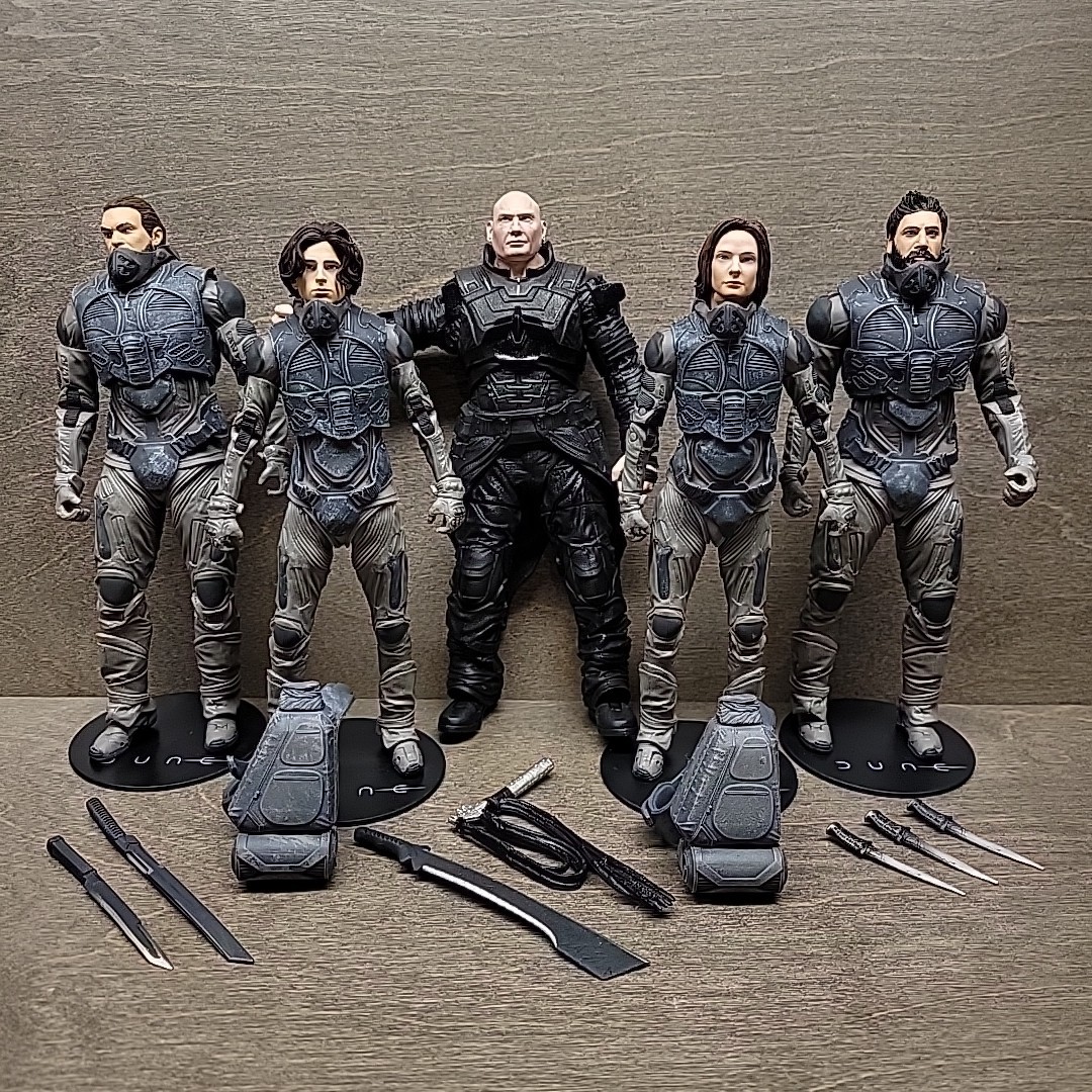 READ – Lot of 5 DUNE McFarlane Action Figures 7&Prime; Toys Movie Paul Stilgar Duncan