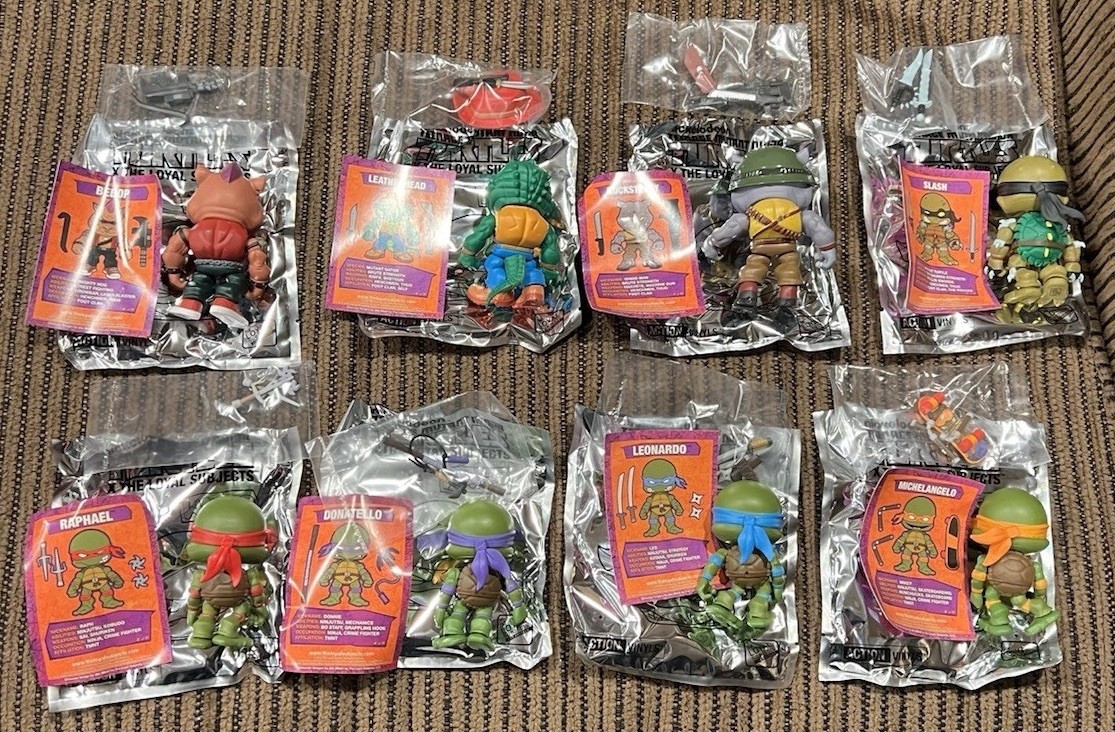 Loyal Subjects TMNT Teenage Mutant Ninja Turtles Wave 2 Lot Of 8 Figures New