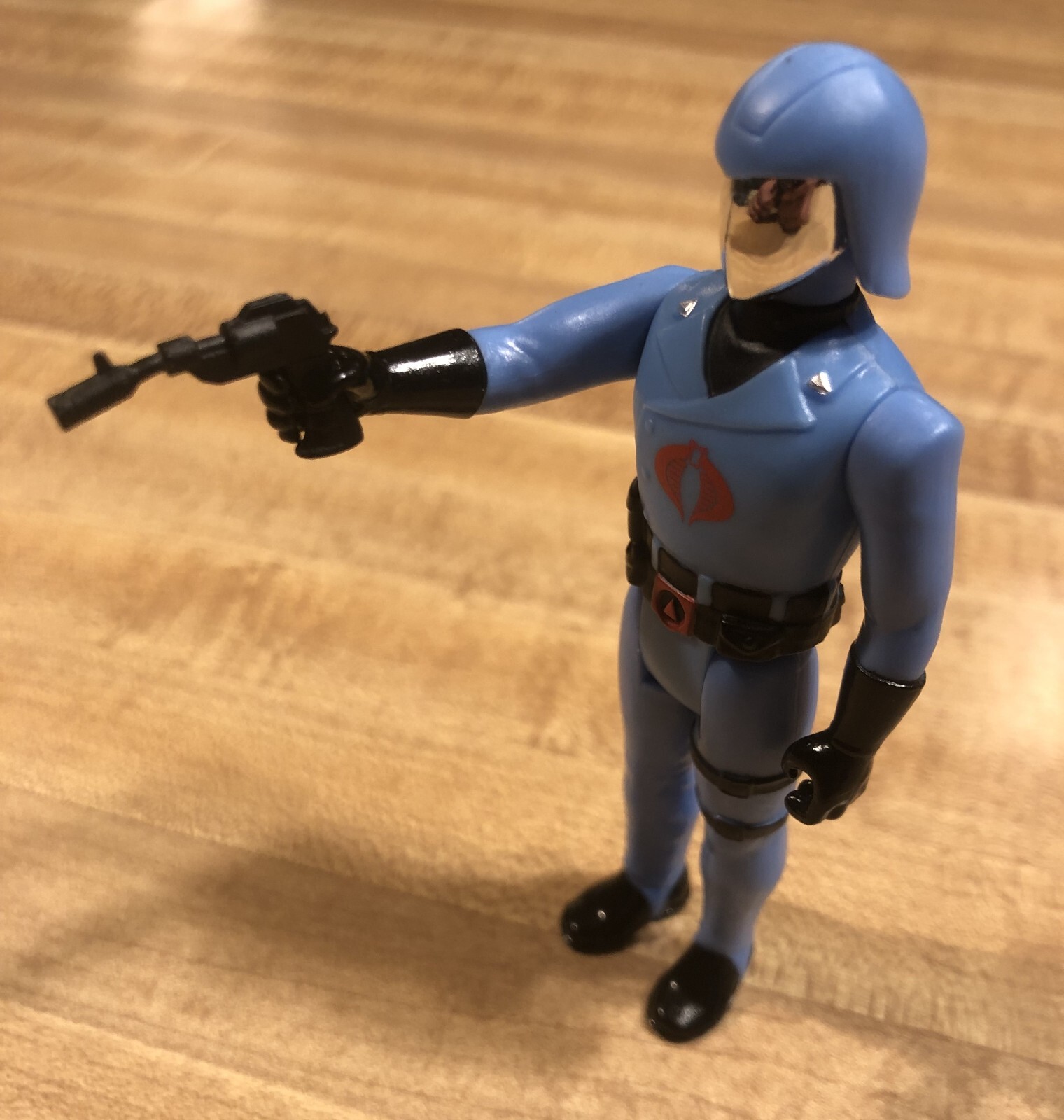 G.I. JOE Cobra Commander Enemy Leader 3.75&Prime; ReAction Figure Vac Metal Variant