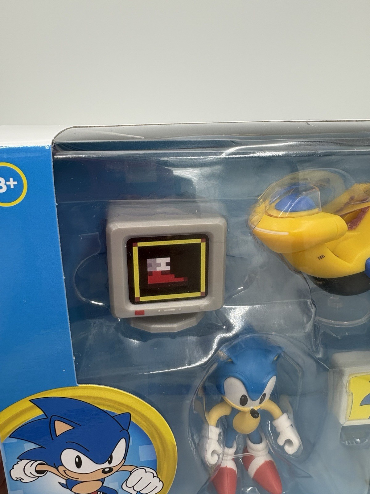 Sonic The Hedgehog Classic Jakks Pacific Sonic vs Fang 2.5&Prime; tall Playset