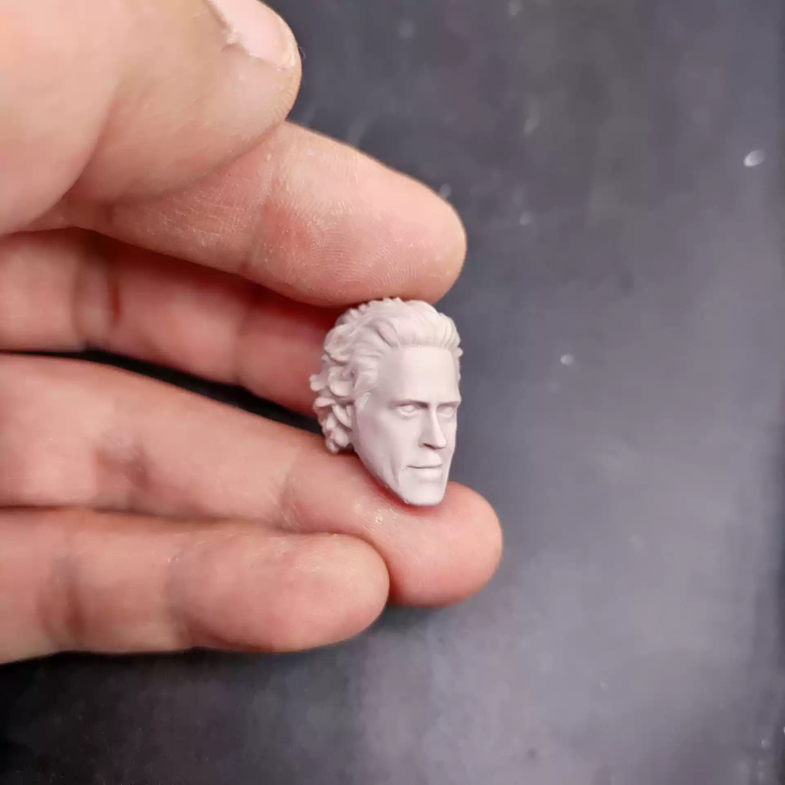 1/18 1/12 1/10 Robert Downey Jr Unpainted Head Sculpt fit 3.75&Prime; 6&Prime; 7&Prime; Figure Toy
