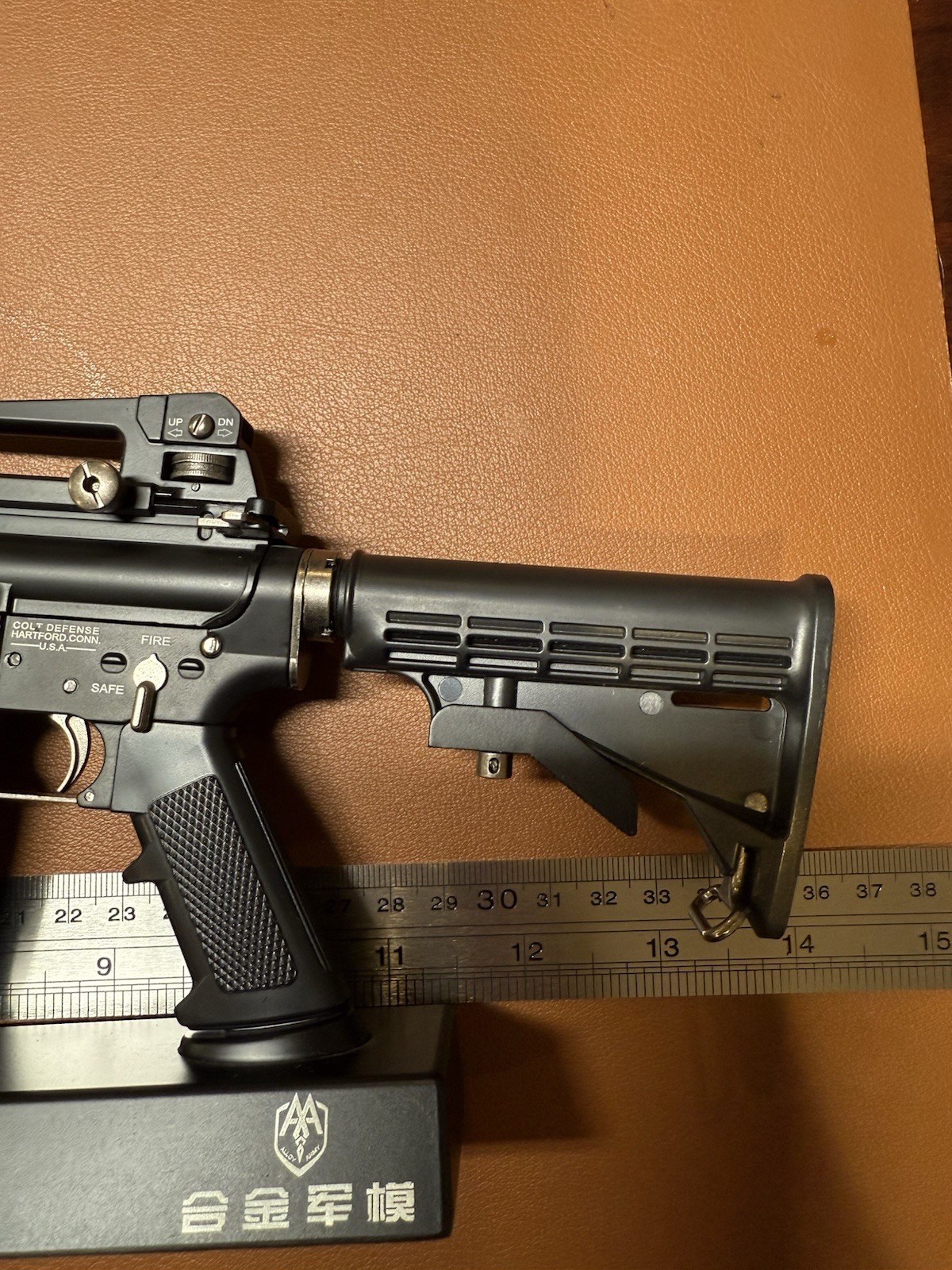 1:2 High Precision M4A1 Carbine Black Eject Metal Super Rare A+ Machine Gun Toy