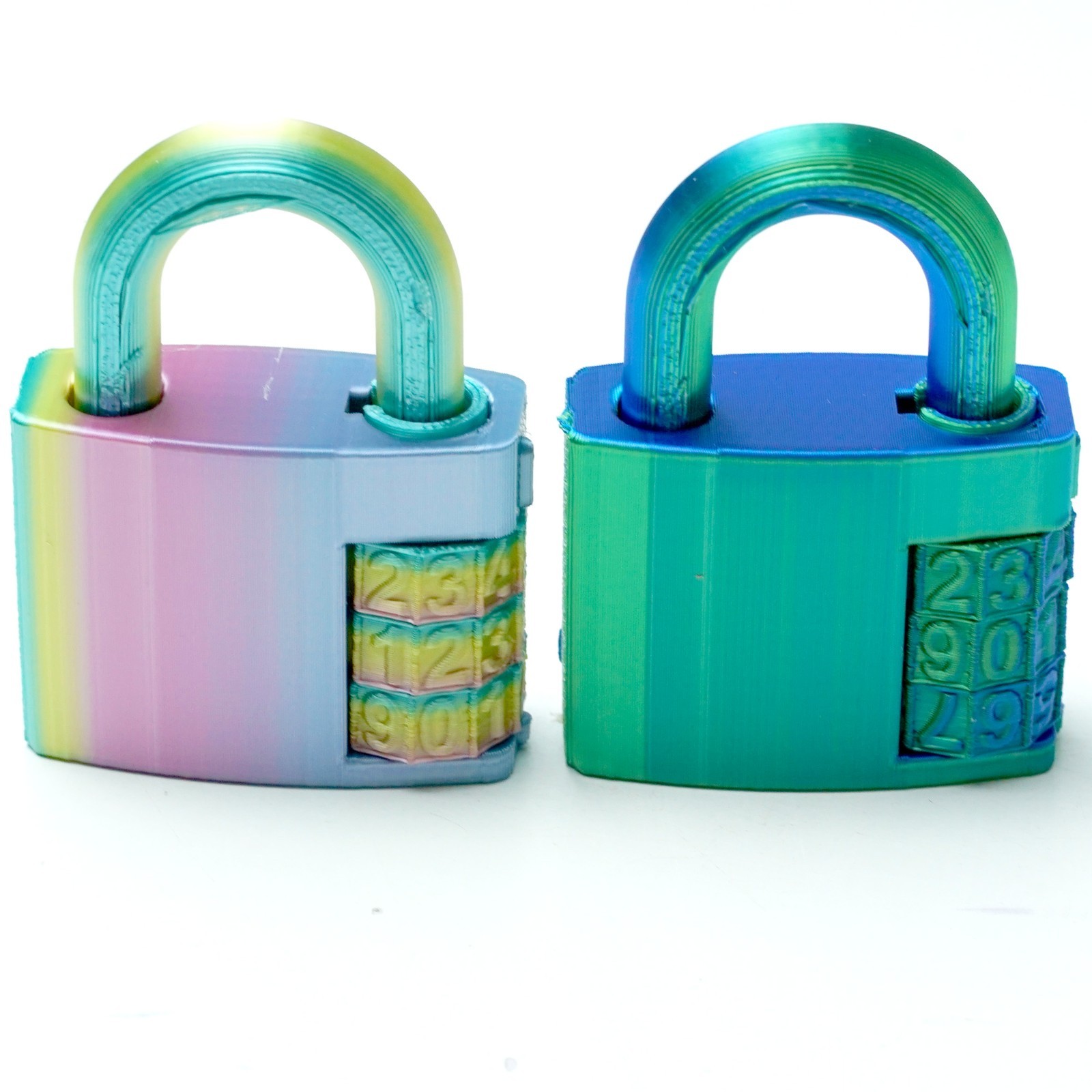 2PCS 3D Printed Lock Model,Articulated Animals figure,Fidget Toys Home Decor