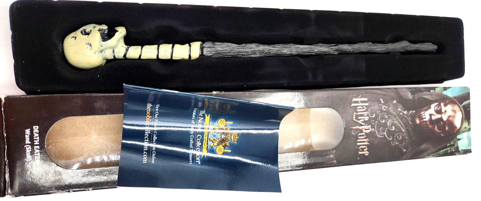 The Noble Collection – Death Eater Skull Wand In A Standard Windowed Box – 14in