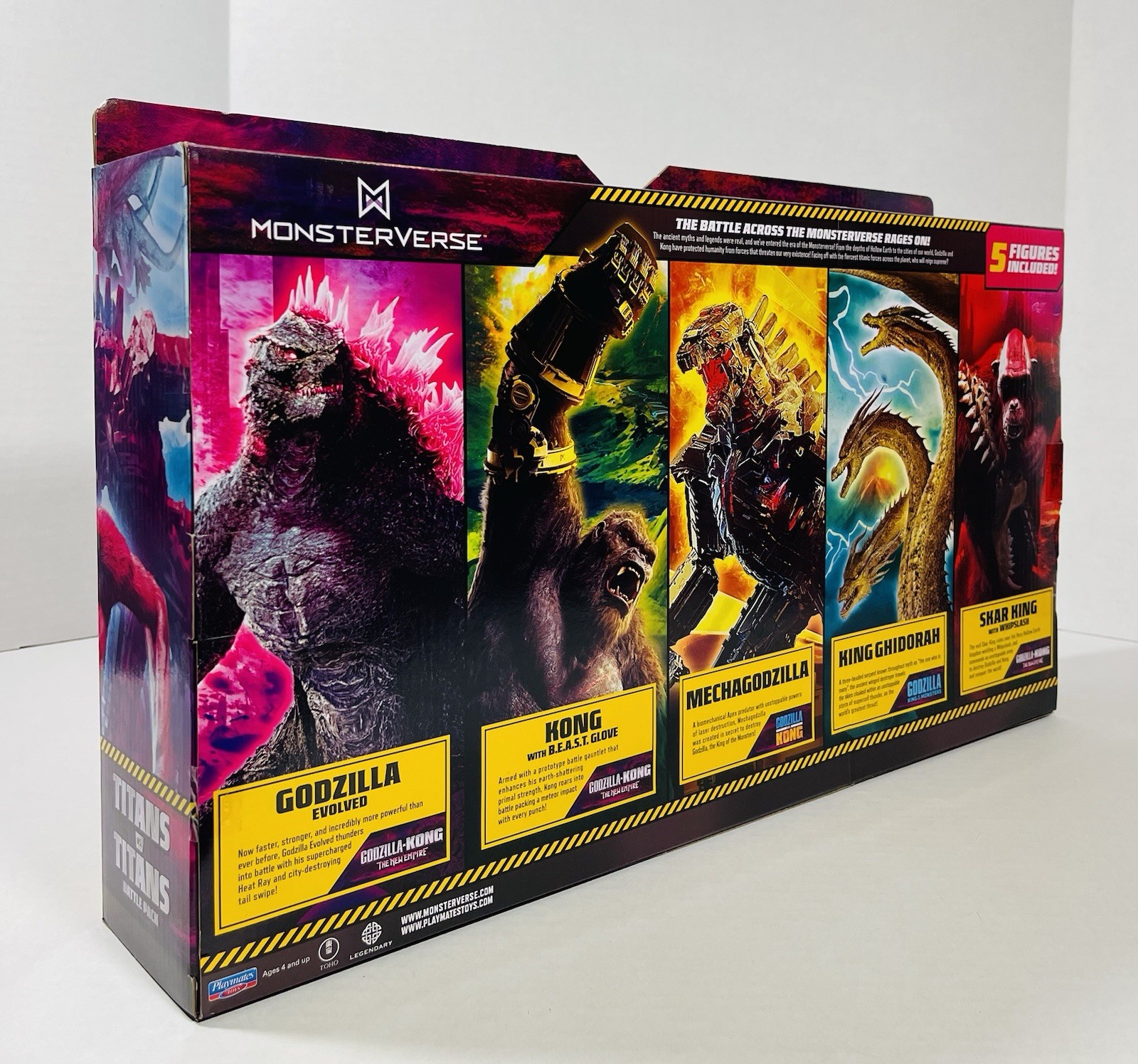 New Monsterverse Titans Vs. Titans Action Figure 5-Pack. Discontinued Very Rare