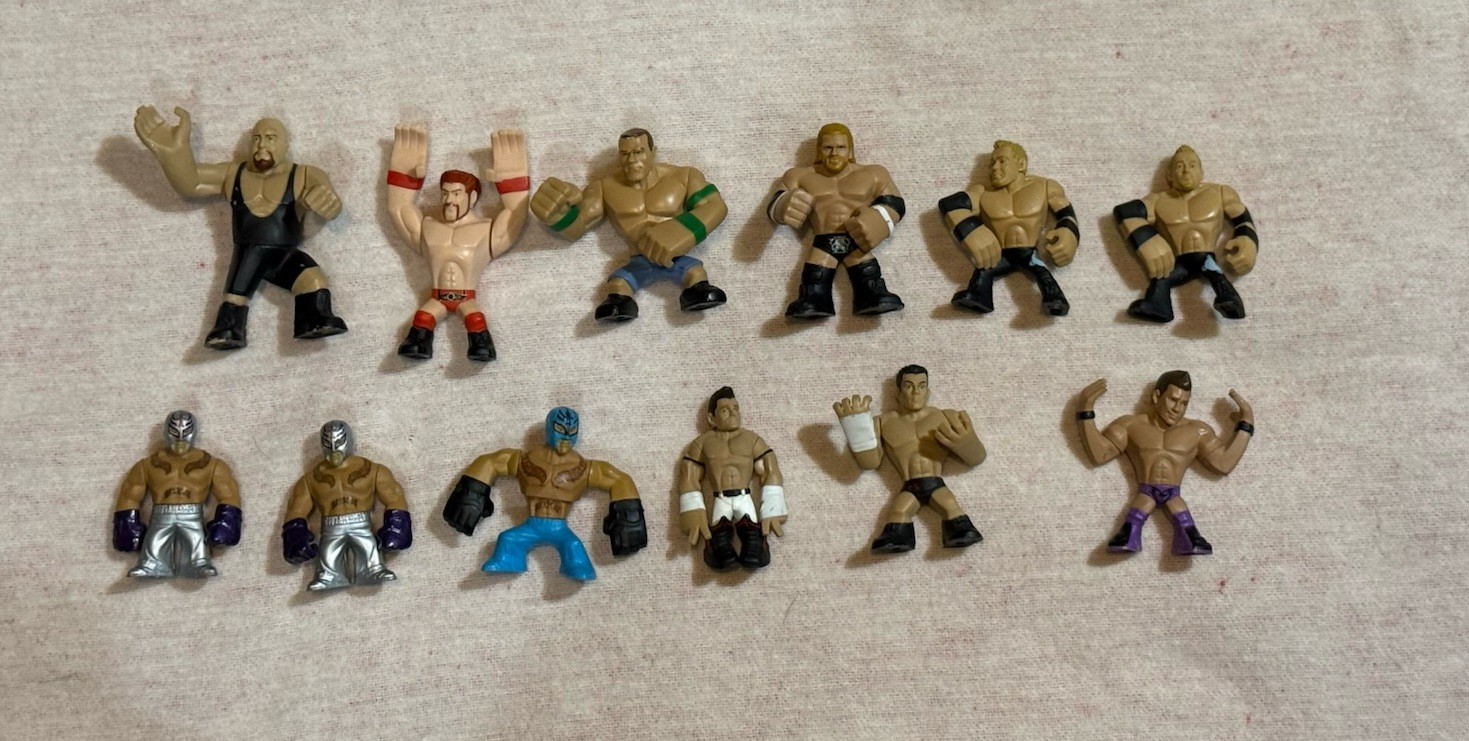WWE Rumblers Wrestling Mini Figures wrestlers Y2K Rey Mysterio + assorted Lot