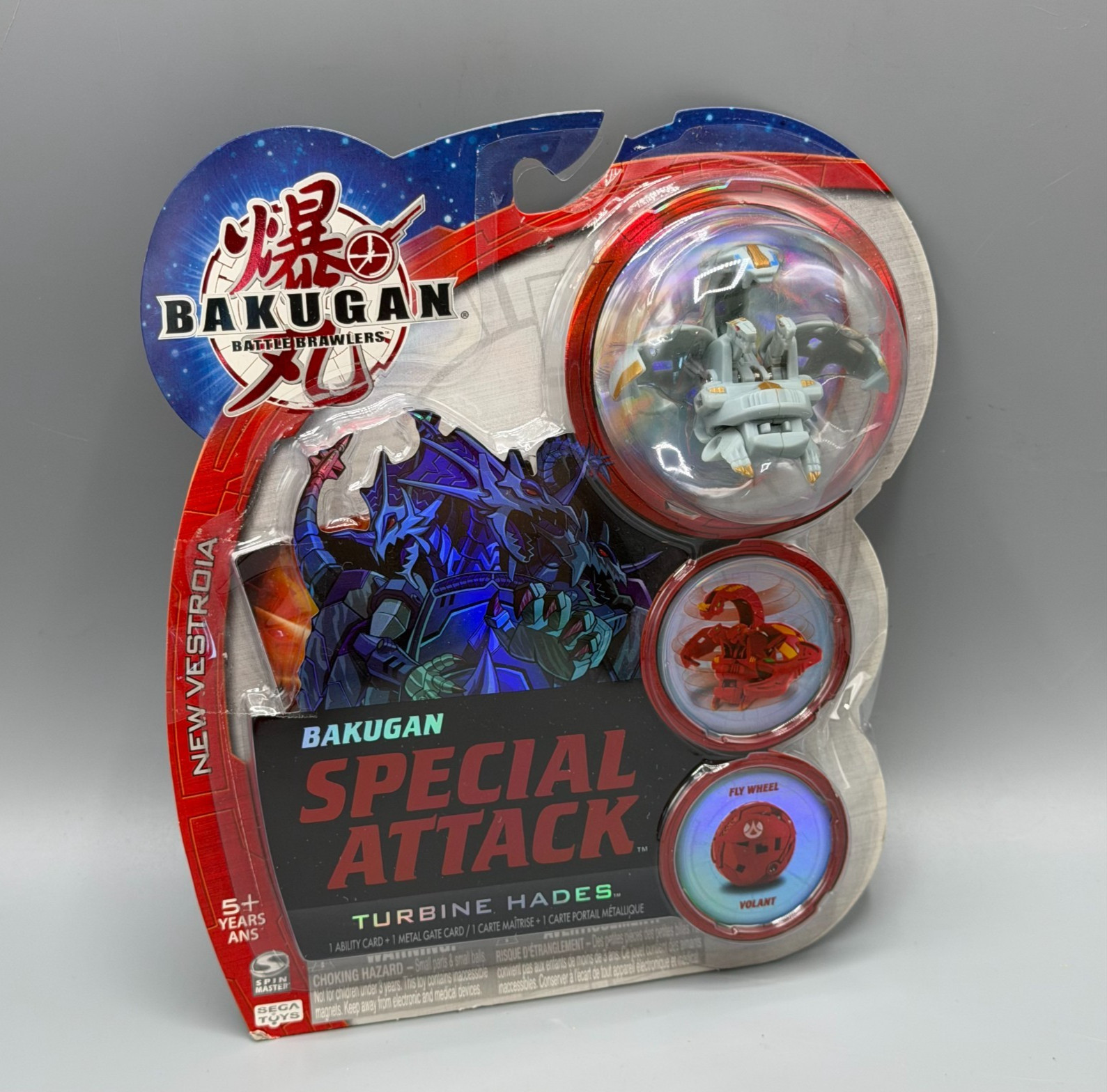 Bakugan Turbine Hades Gray Haos Special Attack New Vestroia New READ