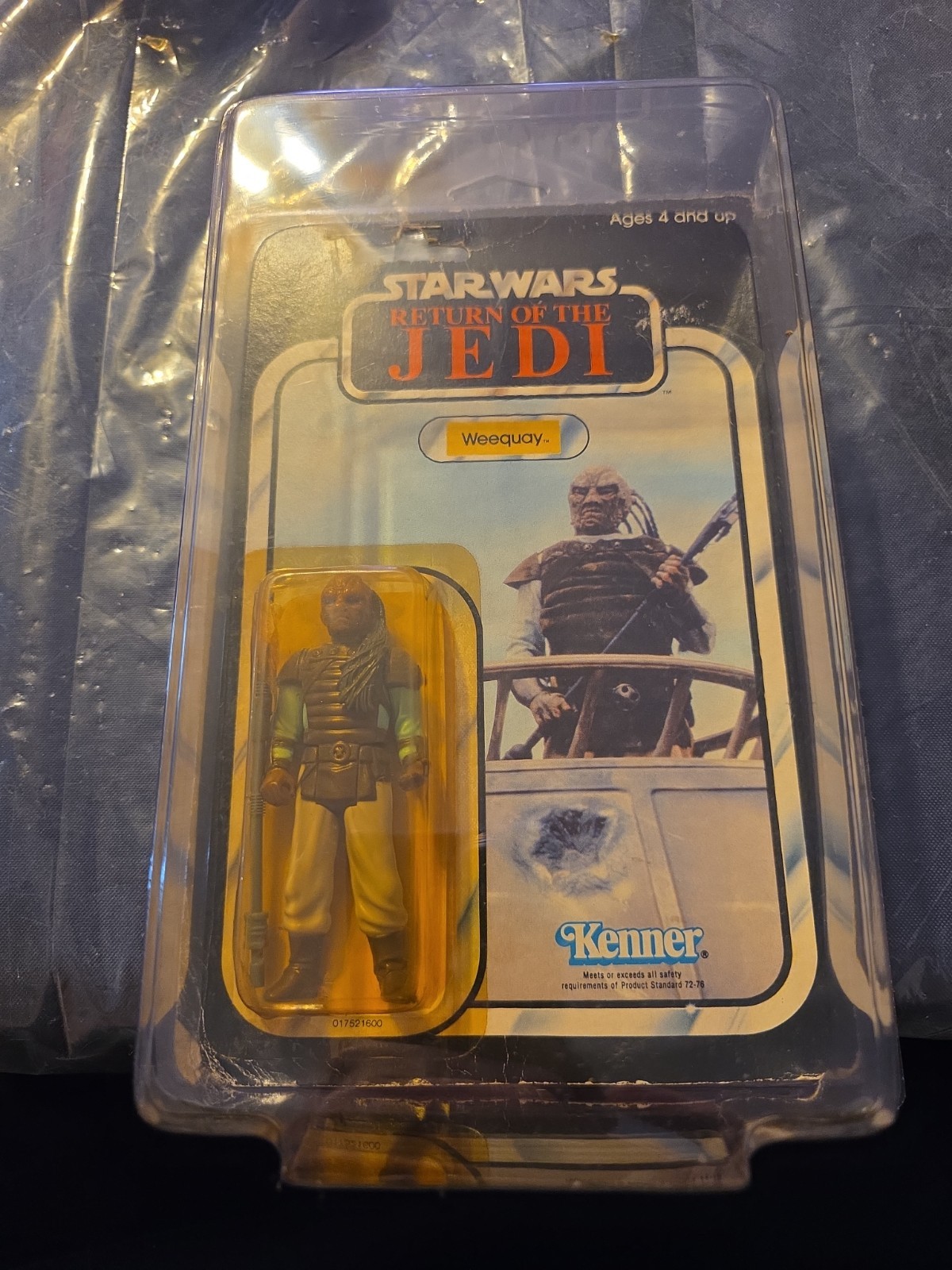 Vintage Star Wars Return Of The Jedi Weequay MOC 65 Back Card No. 70760