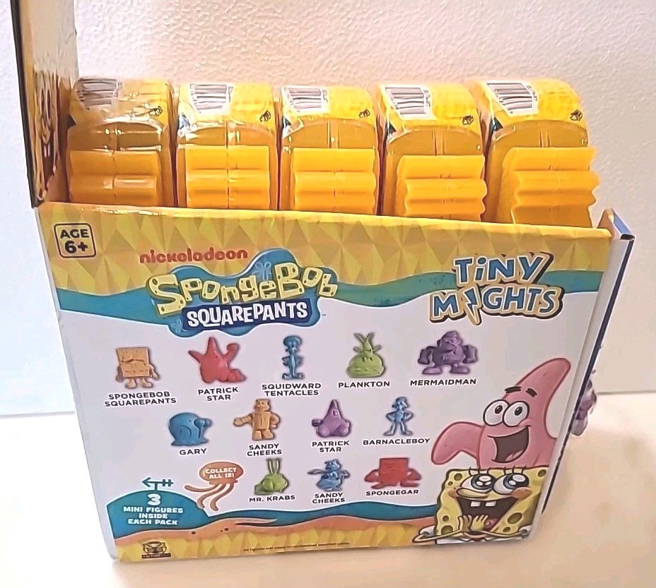 Retail Store Display SpongeBob Square Pants Sealed Tiny Mights Blind Box Figures