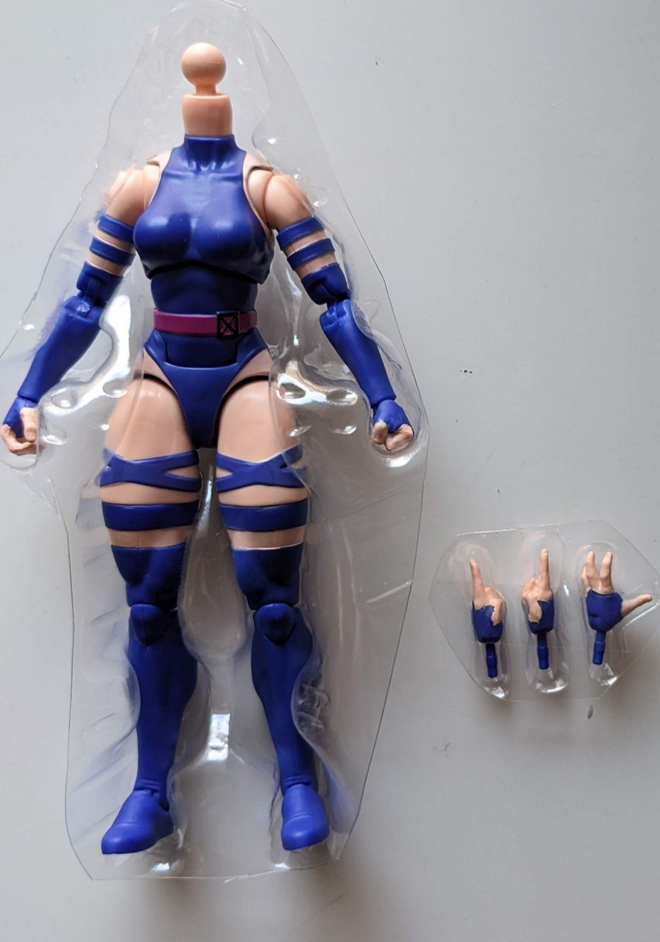 Marvel Legends GAMERVERSE PSYLOCKE BODY Custom Figure Fodder (Thanos 2 Pack 2025