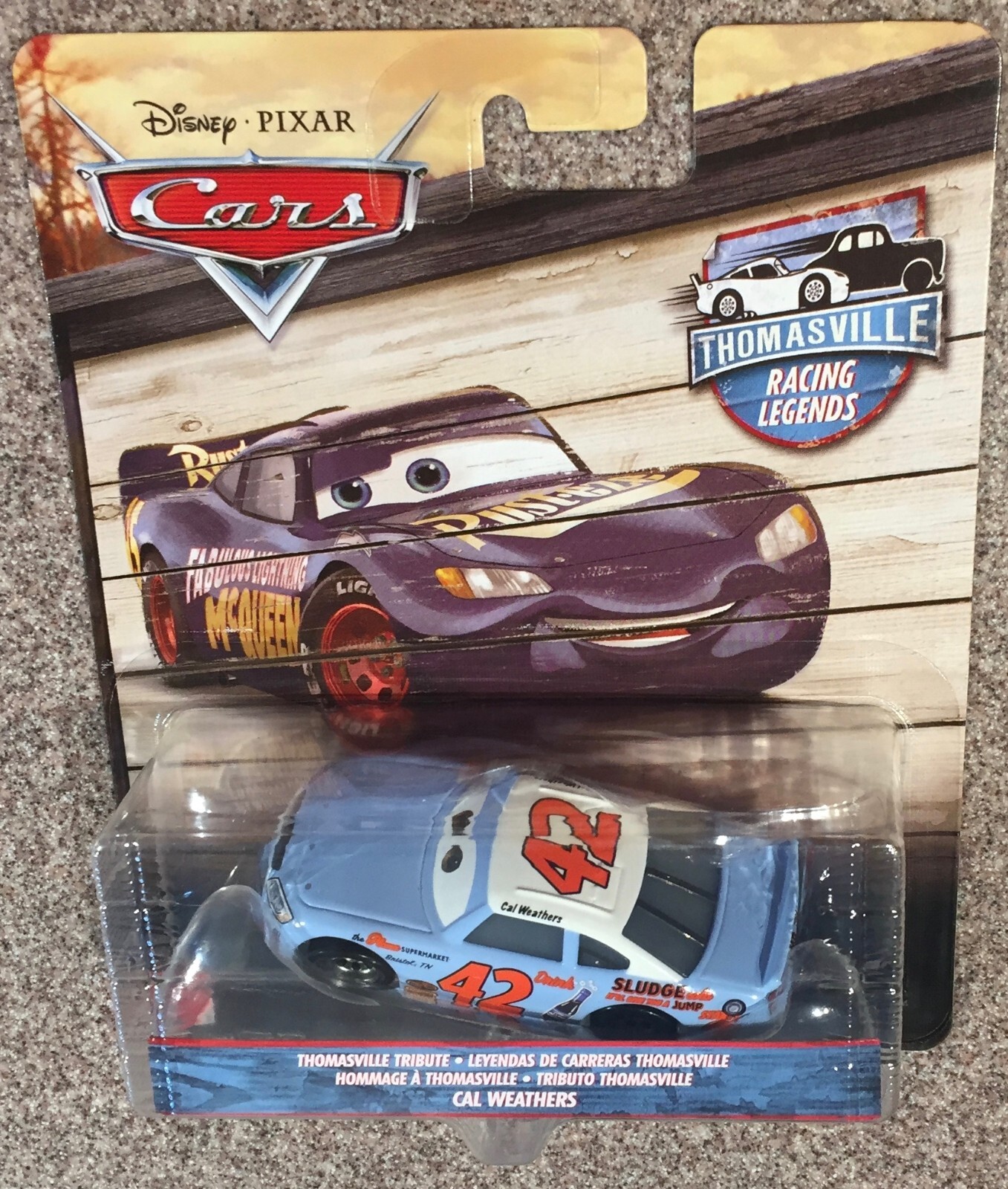 DISNEY PIXAR CARS THOMASVILLE RACING LEGENDS CAL WEATHERS Mattel FVF34