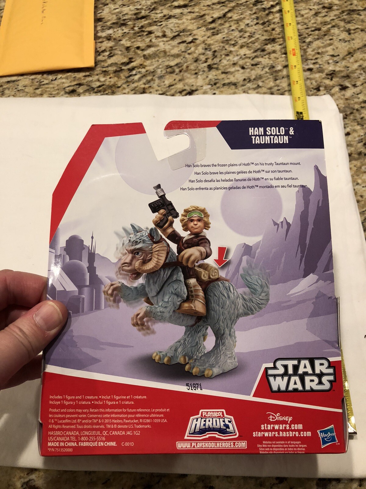 Hasbro Star Wars Galactic Heroes Han Solo & Tauntaun Figure New