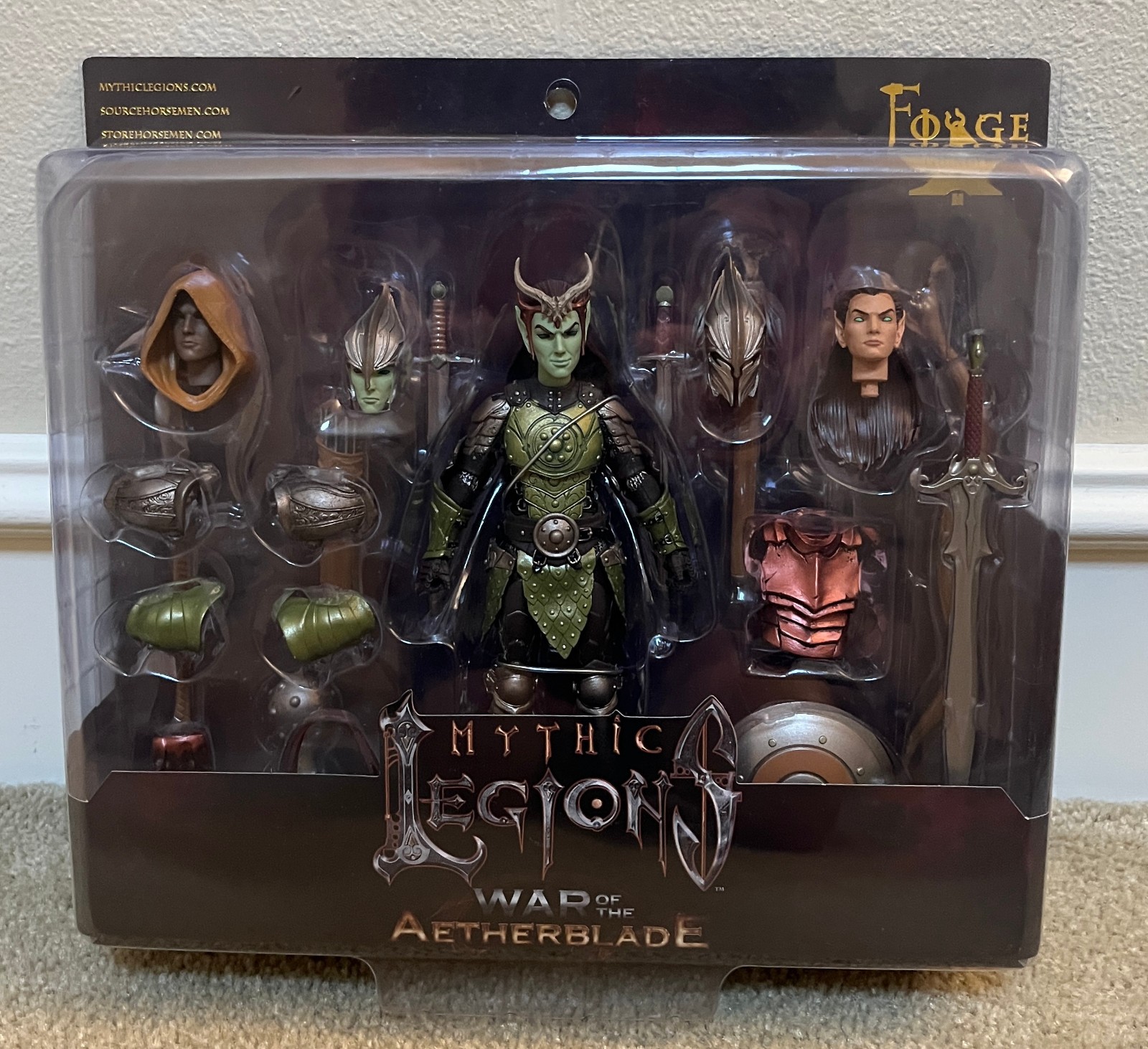 Mythic Legions War of the Aetherblade Male Elf Deluxe Builder Bonus Head NEW