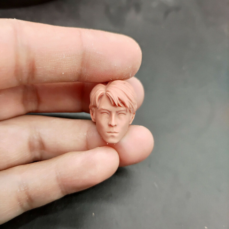 Blank 1/10 Scale Initial D Edison Chen Head Sculpt Unpainted Fit 7&Prime; Neca Figure