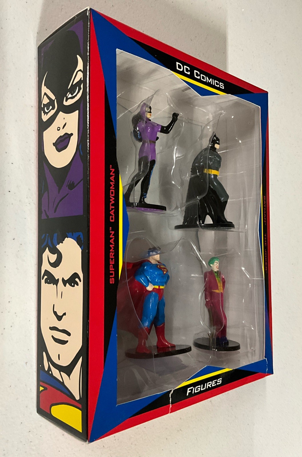 DC Figures Warner Bros Studio Store 4 Pack Batman Superman Joker Catwoman 1999