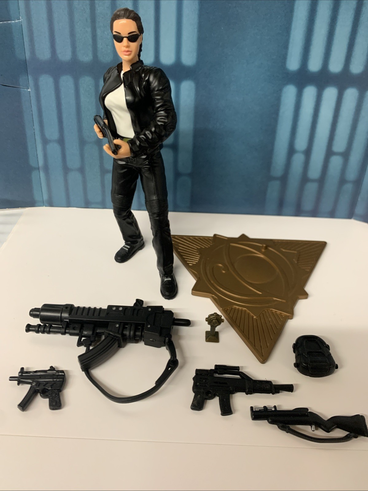 Lara Croft Tomb Raider Motorcycle Gear Playmates 01 Action Figure Angelina Jolie