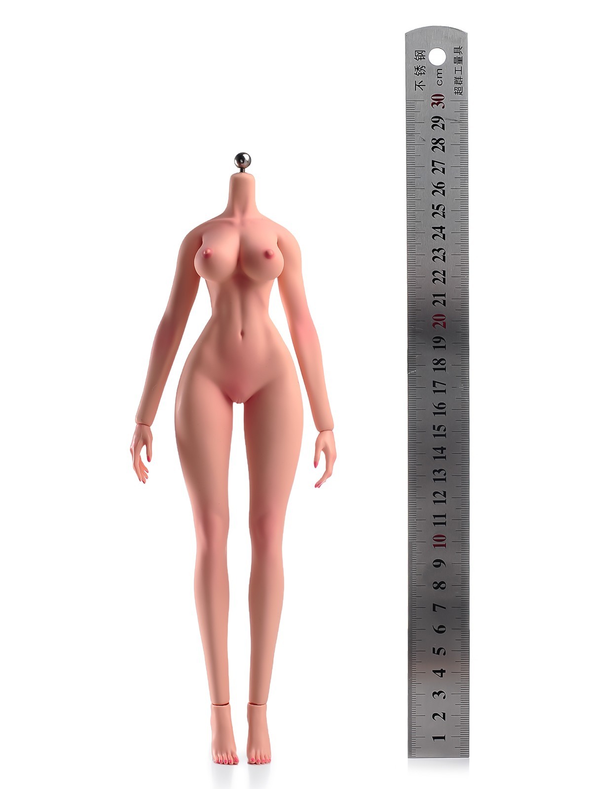 1/6 Flexible Normal MakeupLarge Breast Female Action Figure Body Detail Doll