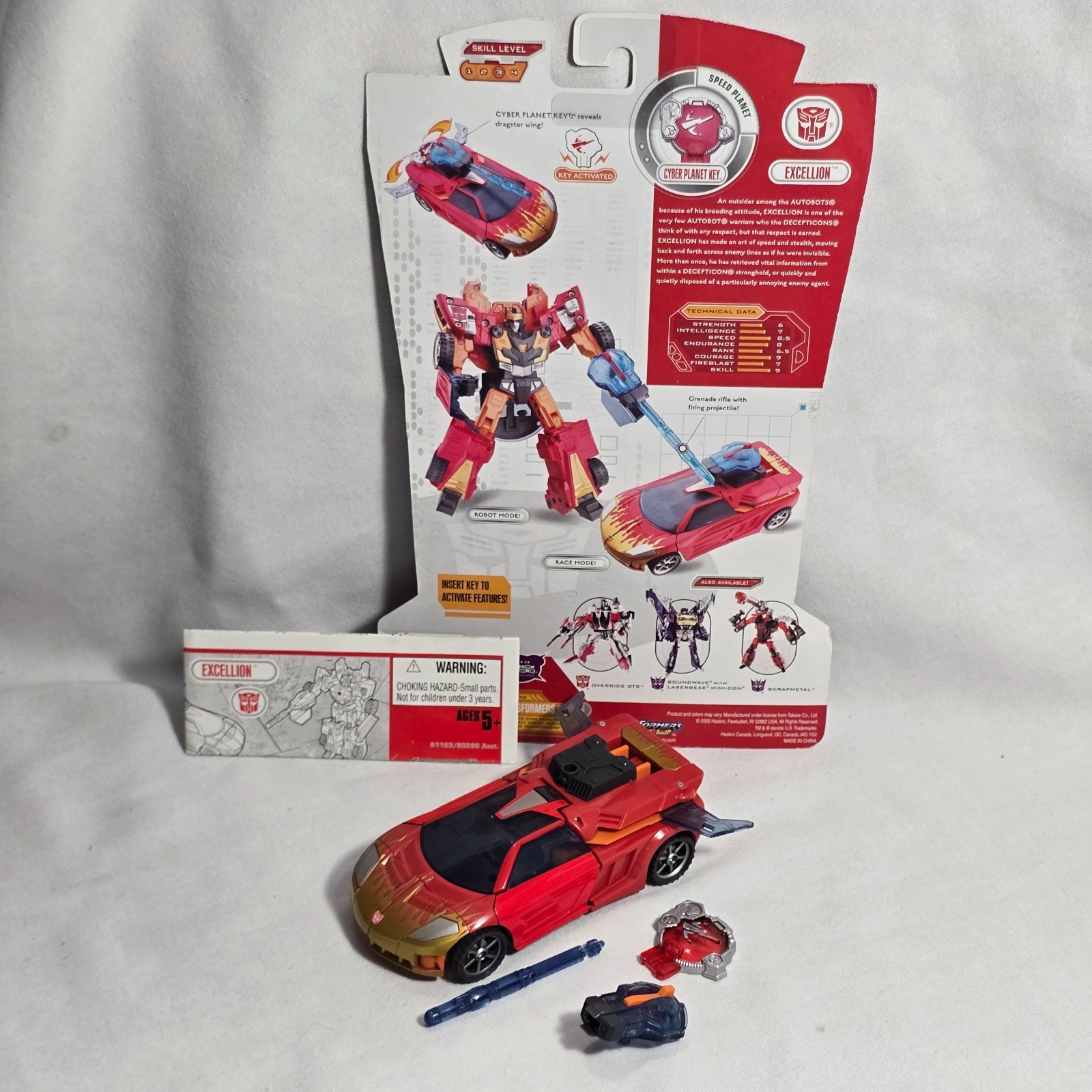 Transformers Cybertron 2005 – Deluxe Class EXCELLION – Complete w/ Cardback!!!