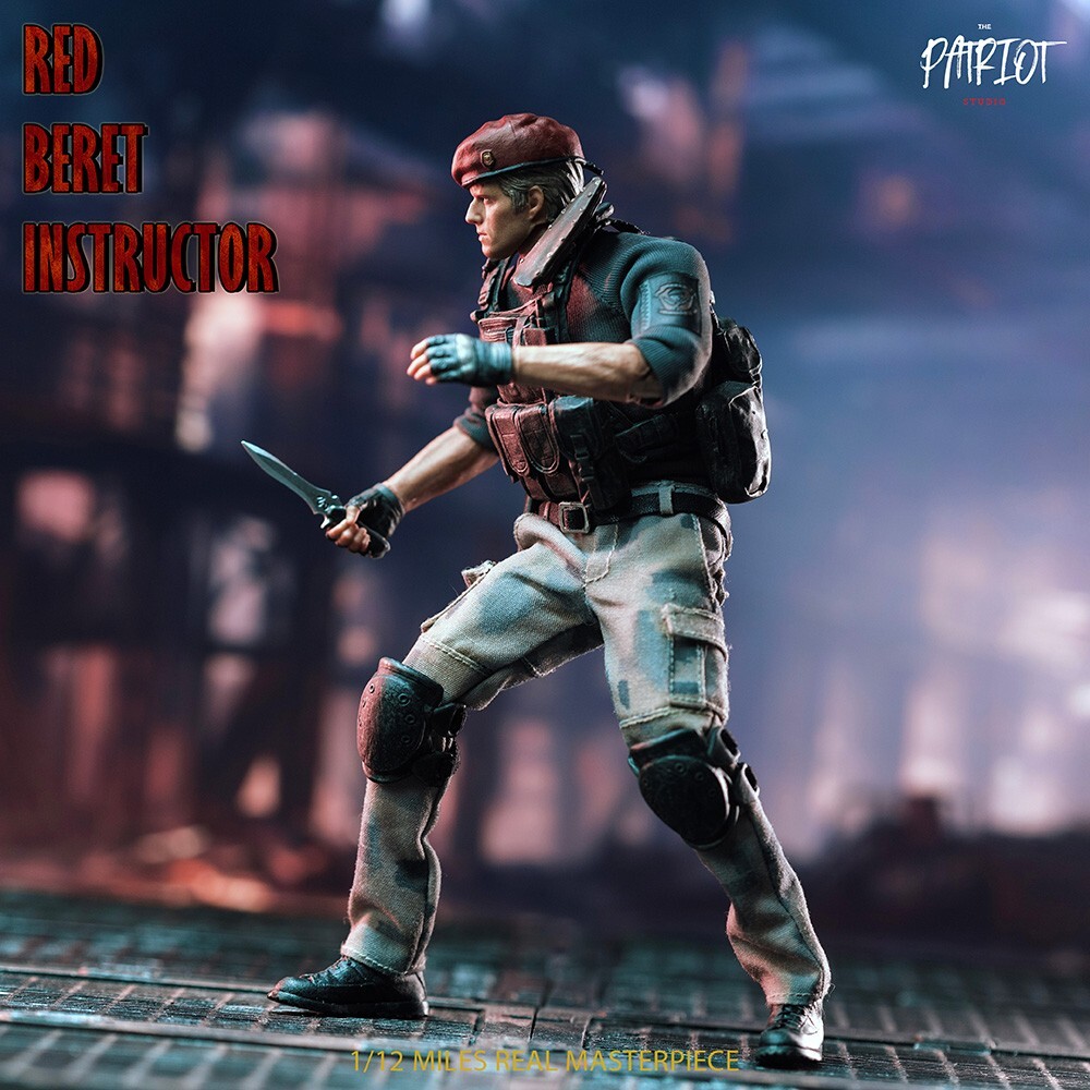 The Patriot Studio 1/12 Red Beret Instructor Jack Krauser Male Action Figure Toy
