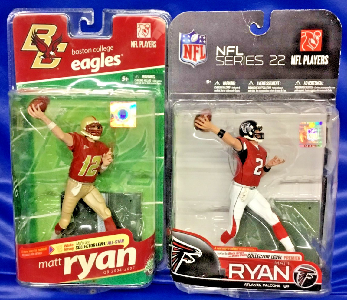 MCFARLANE NCAA NFL BOSTON COLLEGE EAGLES ATLANTA FALCONS MATT RYAN TWO FIGURES!!