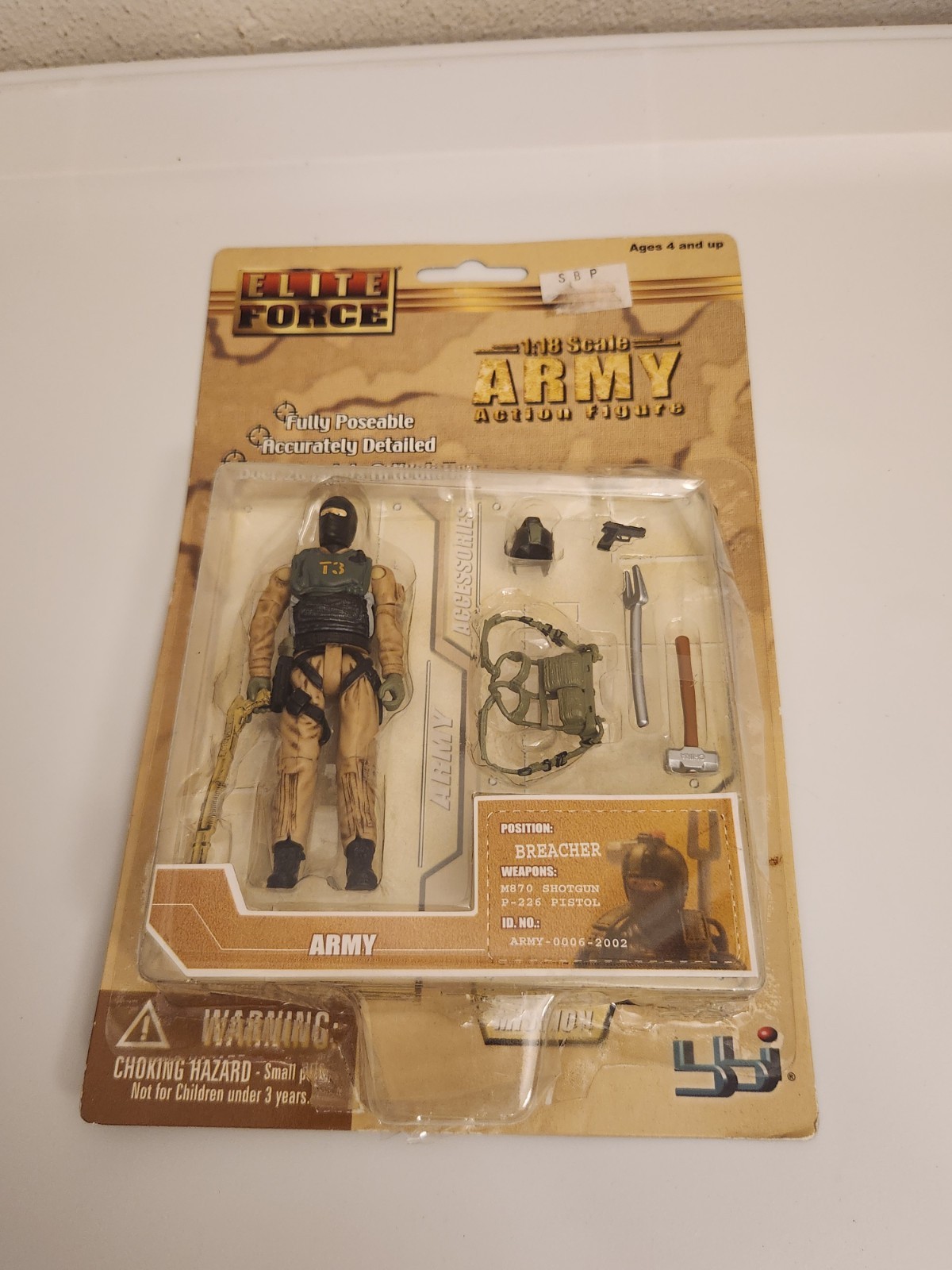 Blue Box Toys Elite Force Iraq War Modern US Army Figure BREACHER 1/18 Scale
