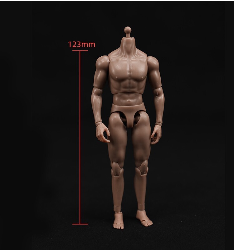 MB102 1/12 Male Soldiers Muscle Super Flexible Body for 6&Prime; Action Figure Dolls
