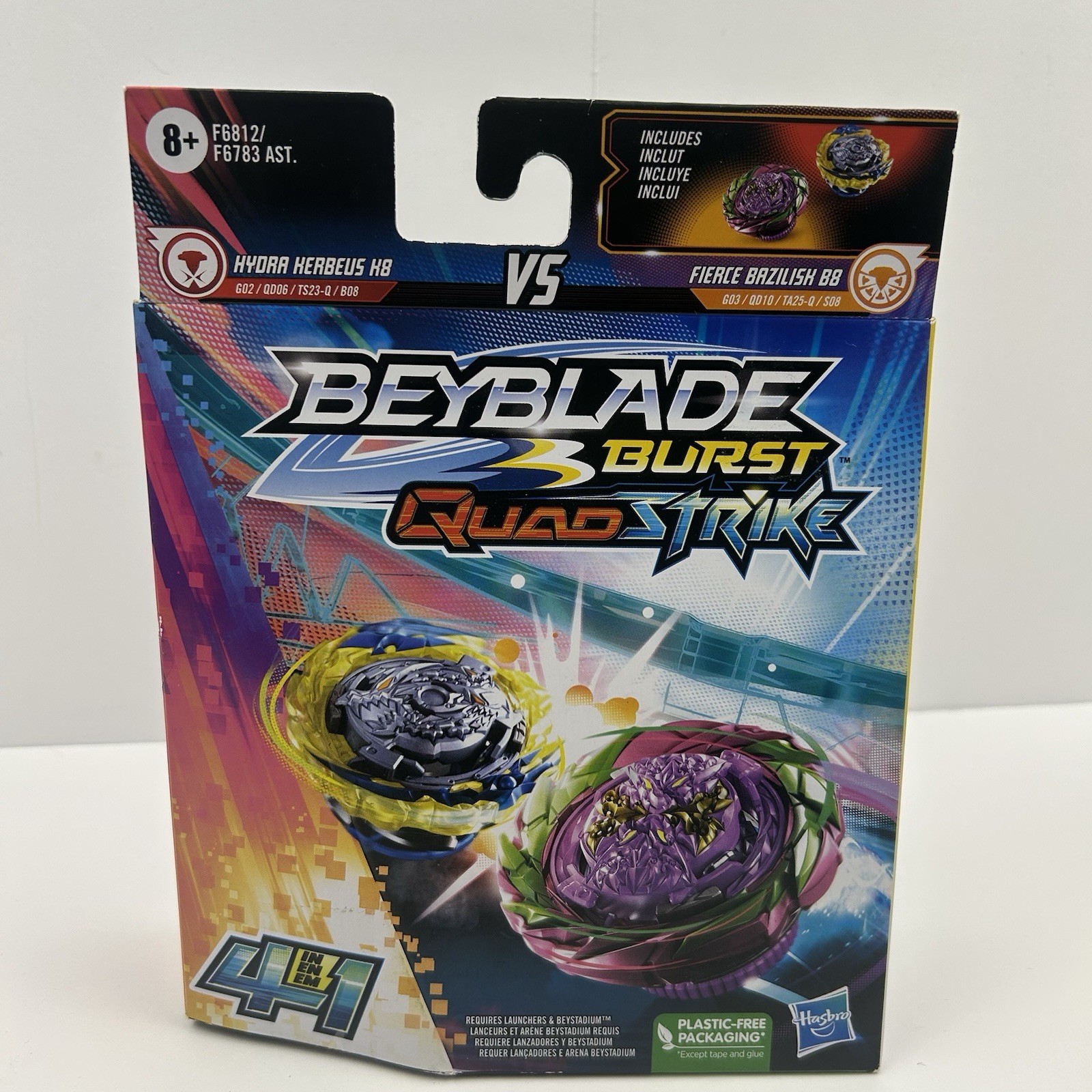 Beyblade Burst QuadStrike Ultimate Evo Valtryek V8 & Divine Xcalius X8 Dual Pack