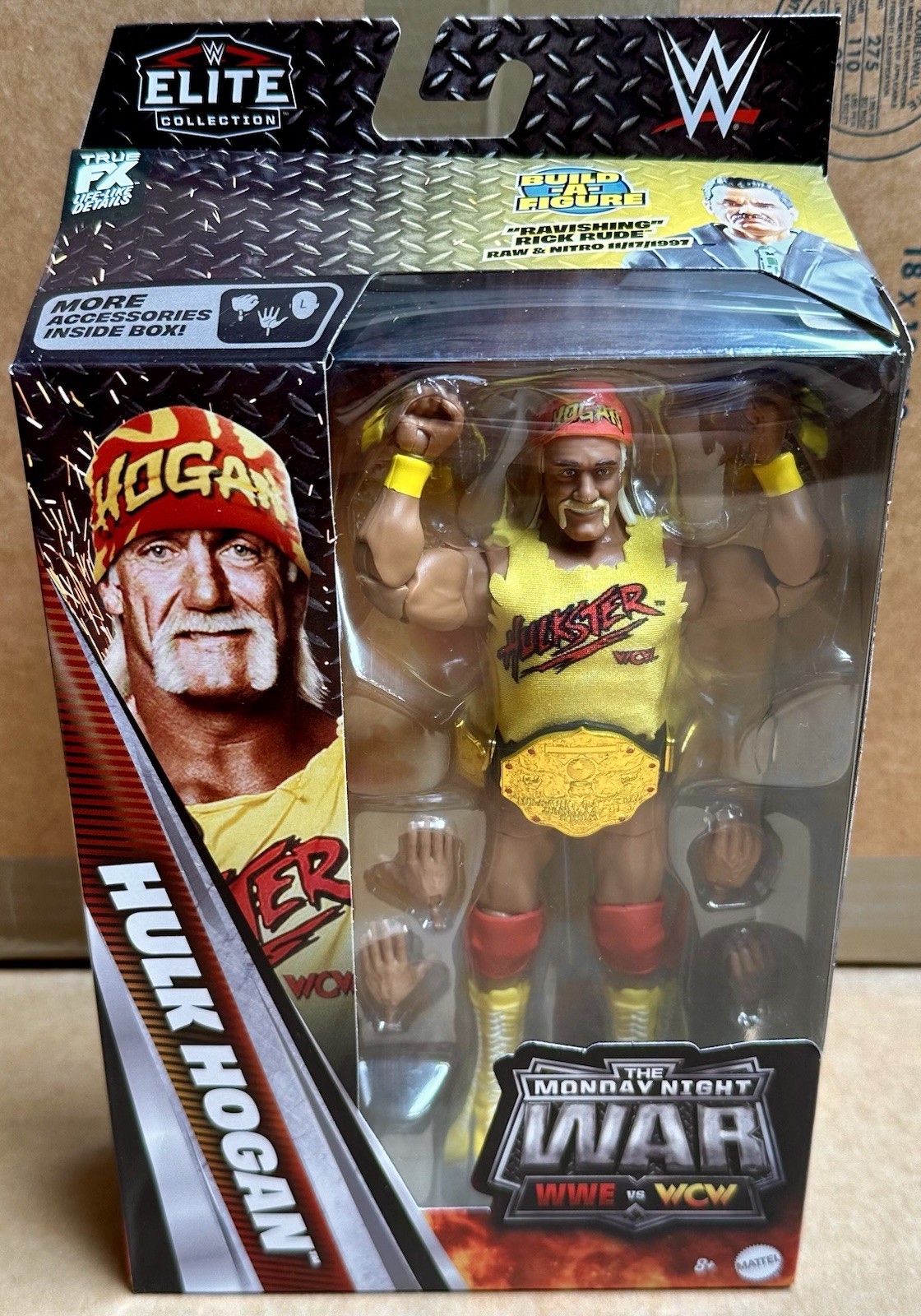WWE Elite Monday Night Wars Complete Set of 4, (Series 11) w/ Rick Rude BAF