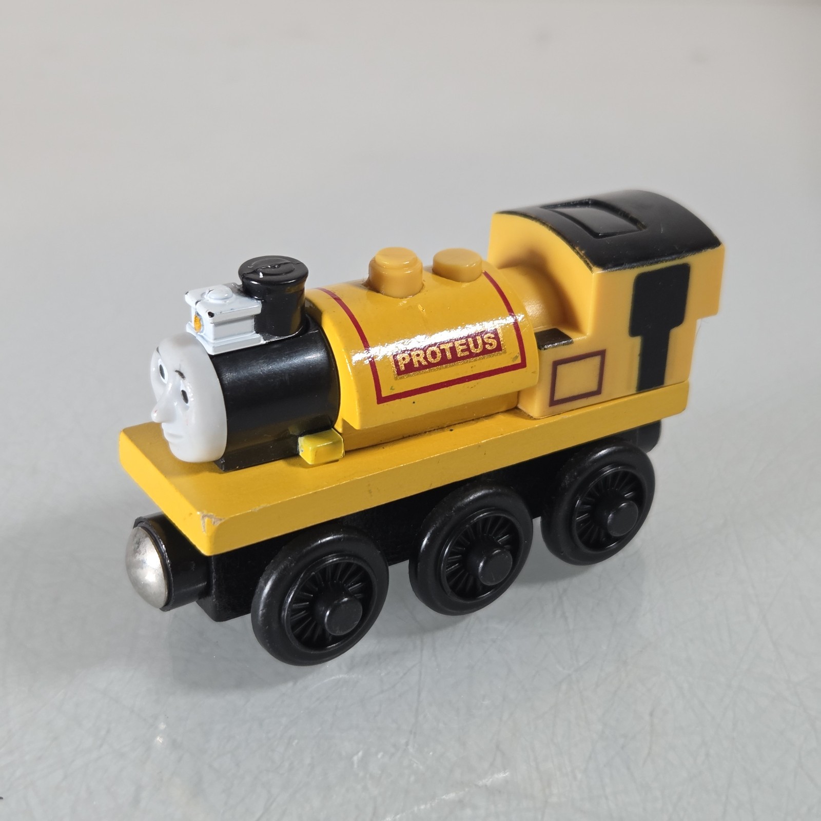 Thomas & Friends Proteus Wooden Railway Train 2003 Battery Operated LIGHT WORKS