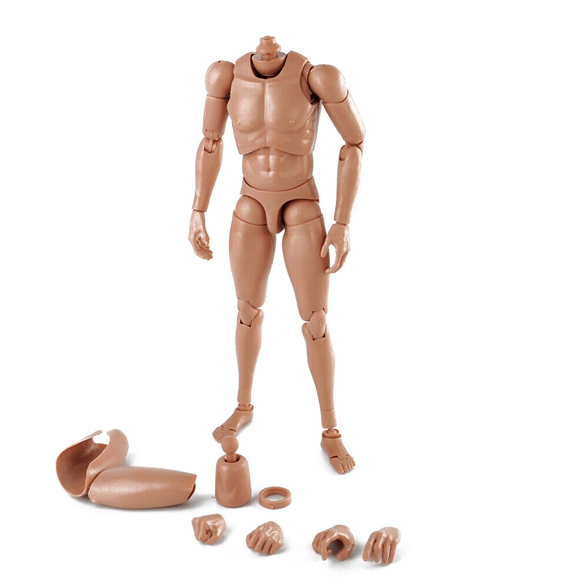 1/6 Male Action Figure Body Model MX02-A 12&Prime; HT Suntan Skin Flexible Collectible