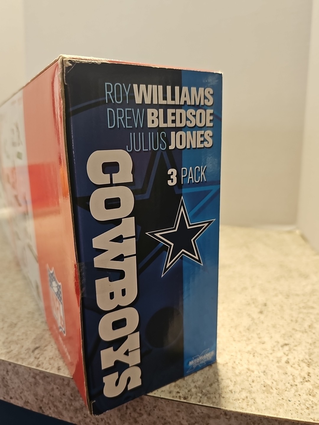 McFarlane NFL Williams, Bledsoe, Jones Dallas Cowboys Boxed Set Of 3 Figures 6&Prime;