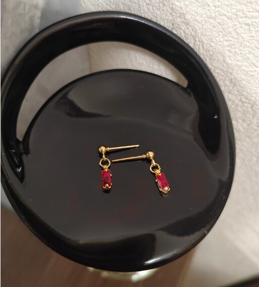 1/6 Scale 1 Pair Colourful Simulated Zirconia Earrings For 12&Prime; Action Figures