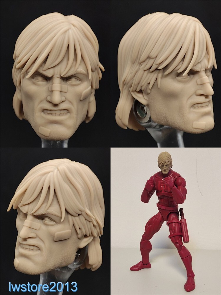 1:12 Solider Charlie Cox D Head Sculpt Carved For 6&Prime; Male Action Figure Body