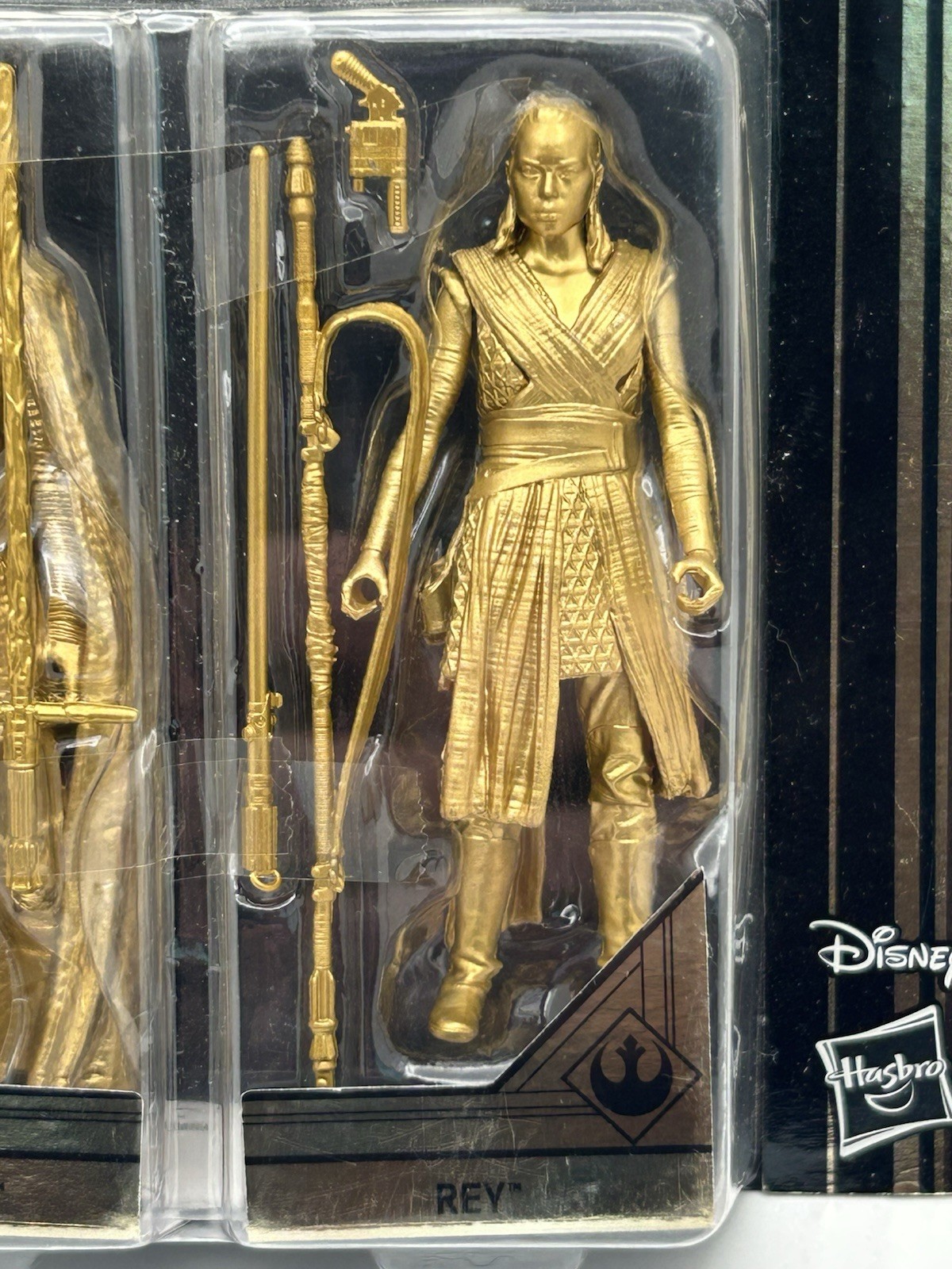 Star Wars Commemorative Skywalker Saga (2019) Hasbro Gold Kylo Ren & Rey Figure
