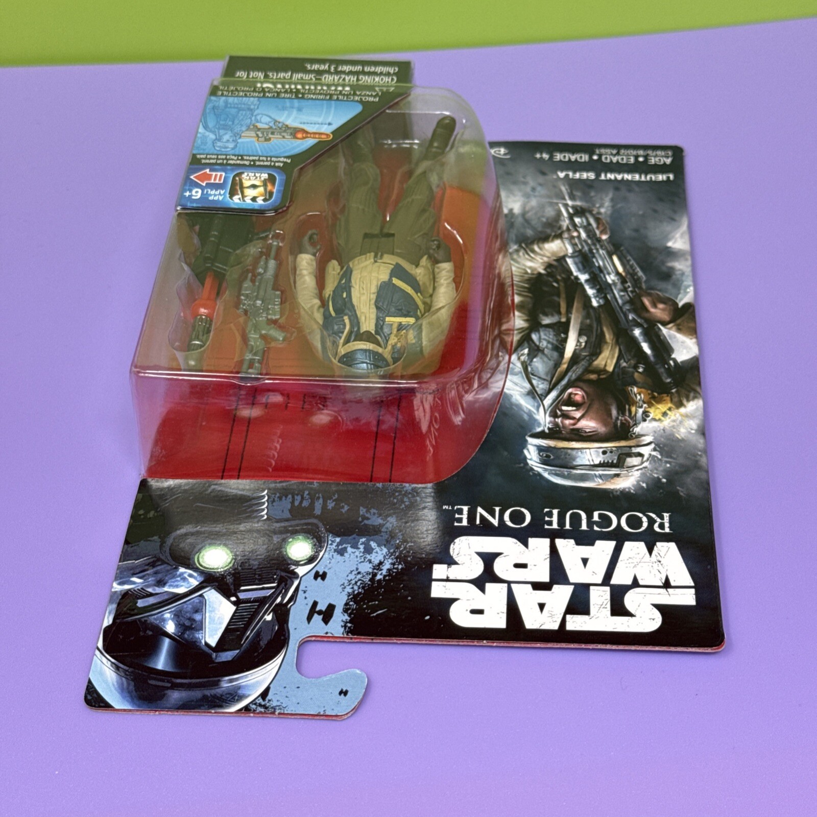 Star Wars Rogue One Lieutenant Sefla Figure 2016 Selfa Selfla Rebel Trooper 3.75