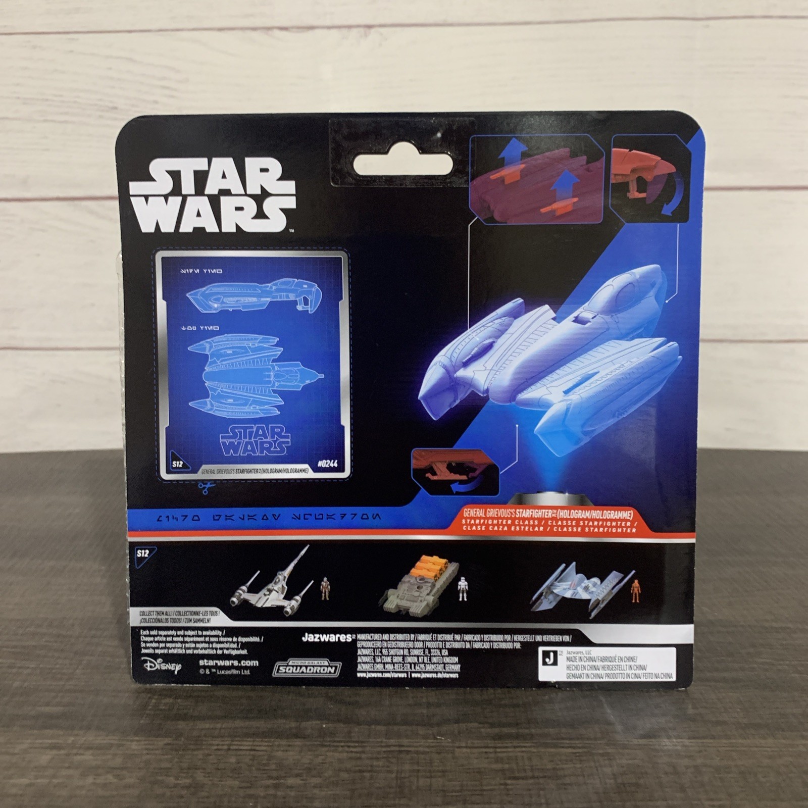 Star Wars Micro Galaxy Squadron GENERAL GRIEVOUS’ STARFIGHTER Red Hologram CHASE