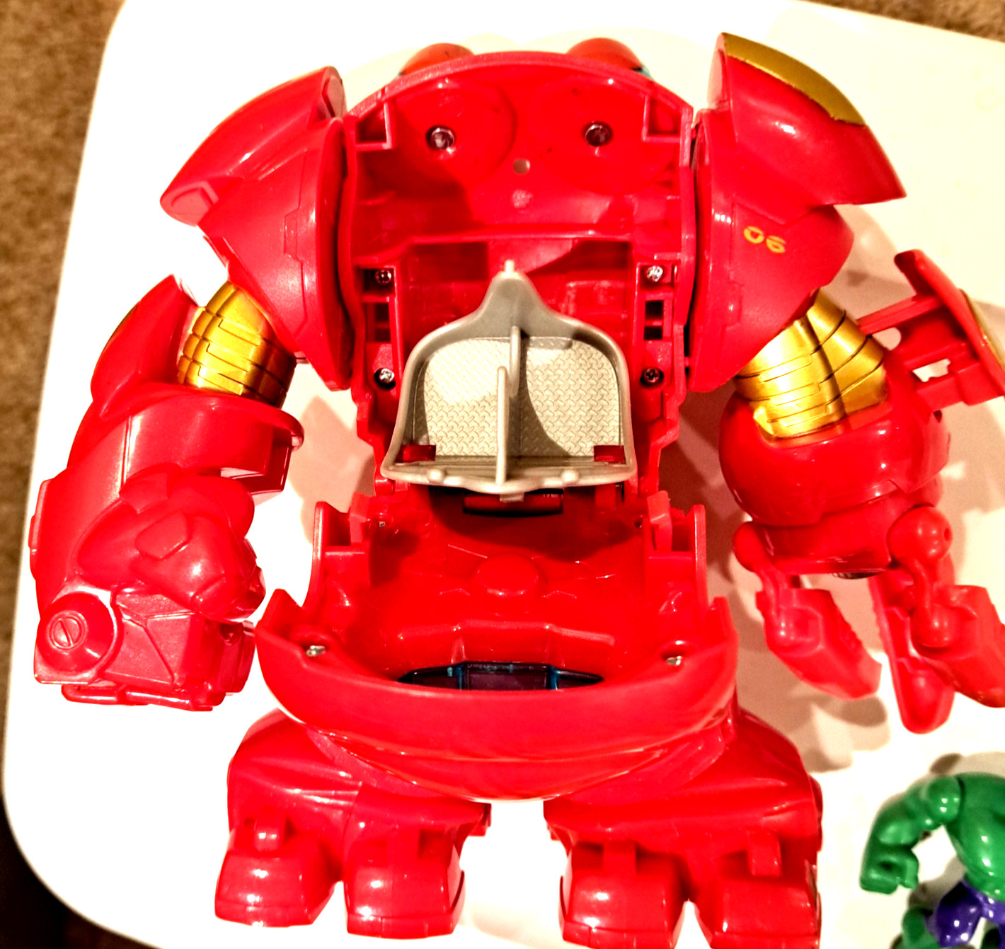 Imaginext / Playskool Marvel Hulkbuster, Hulk, Ironman Super Hero Toys VG Used