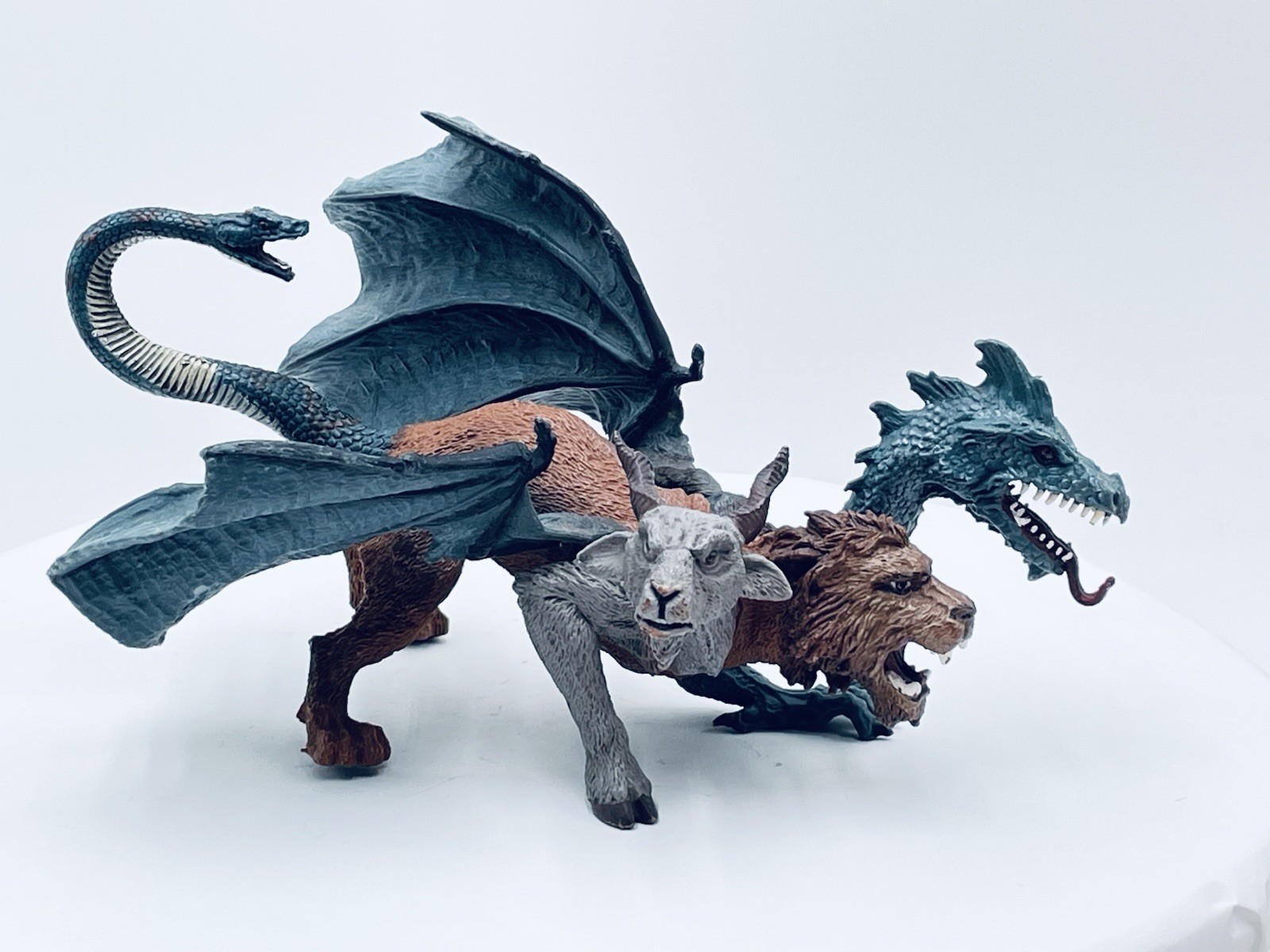 Safari Mythical Realms Chimera Figure 3-Headed Goat Lion Dragon Fantasy Creature